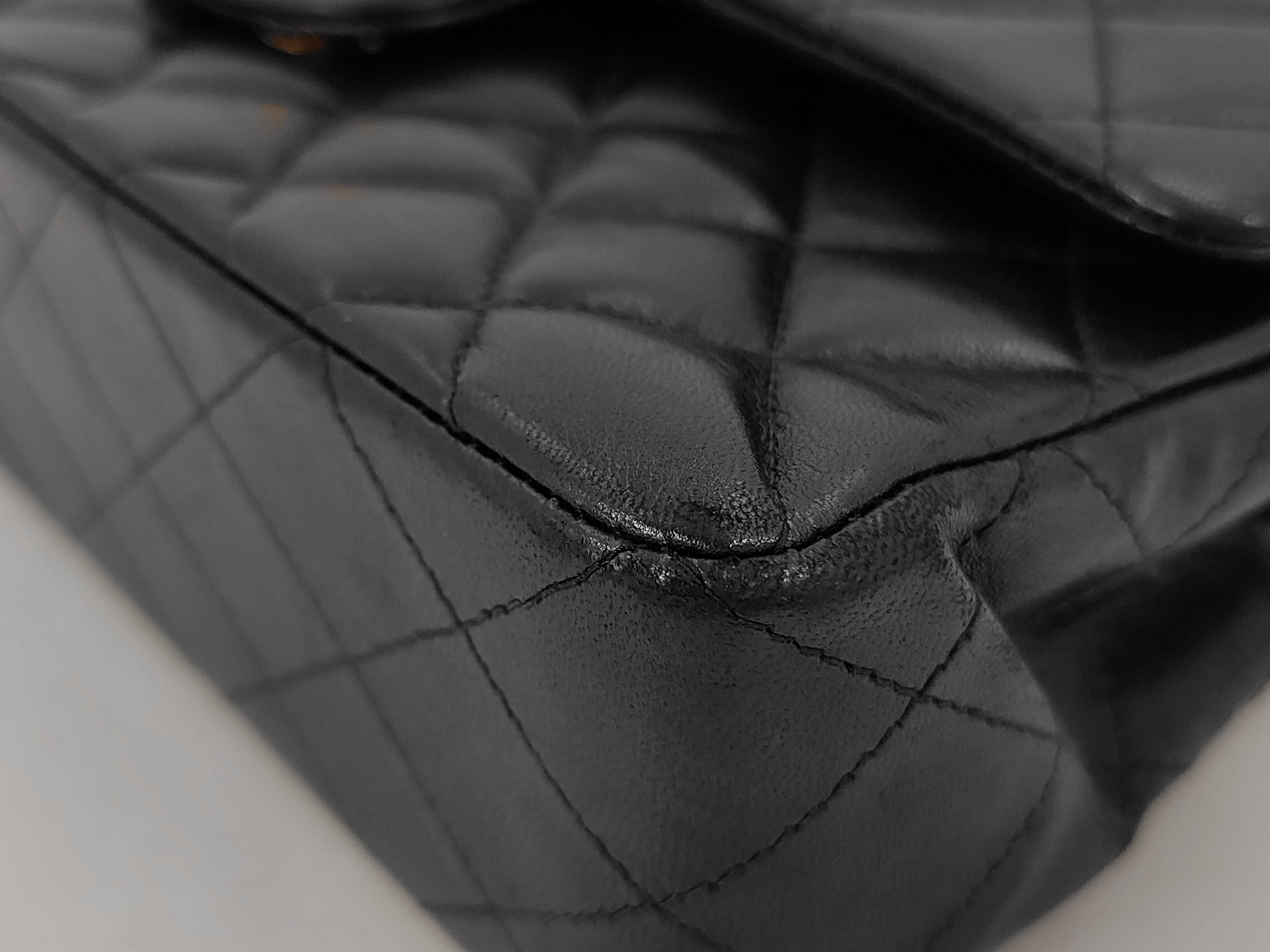 Matelassé Chain Shoulder Bag, Lambskin, Black Shoulder Bag — view 4
