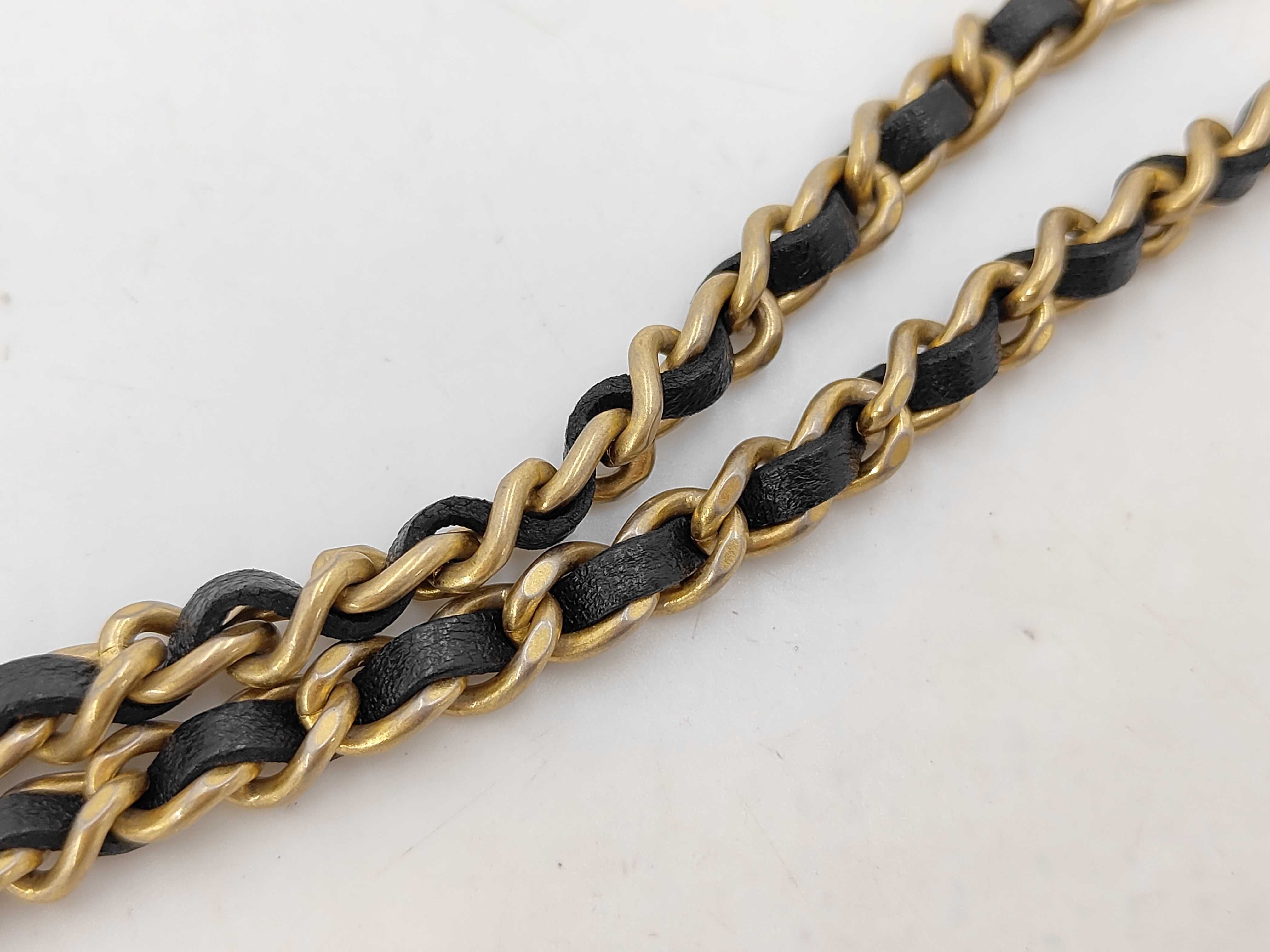 Matelassé Chain Wallet WOC Black Lambskin Gold Hardware Shoulder Bag — view 6