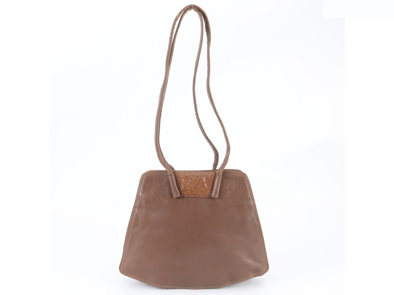Ostrich leather shoulder bag, handbag. — view 3