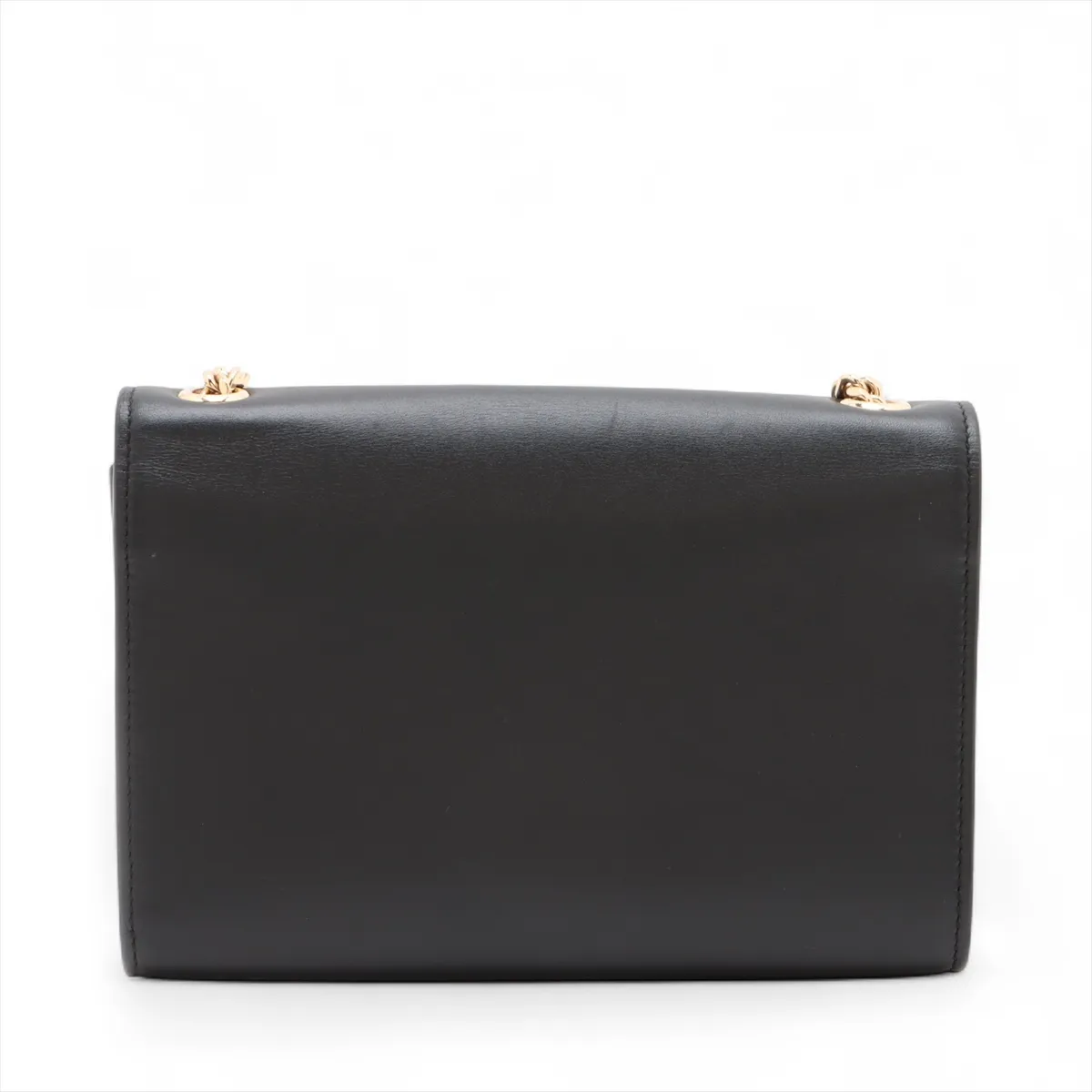 Classic Kate Leather Chain Shoulder Bag, Black, 470429 — view 2