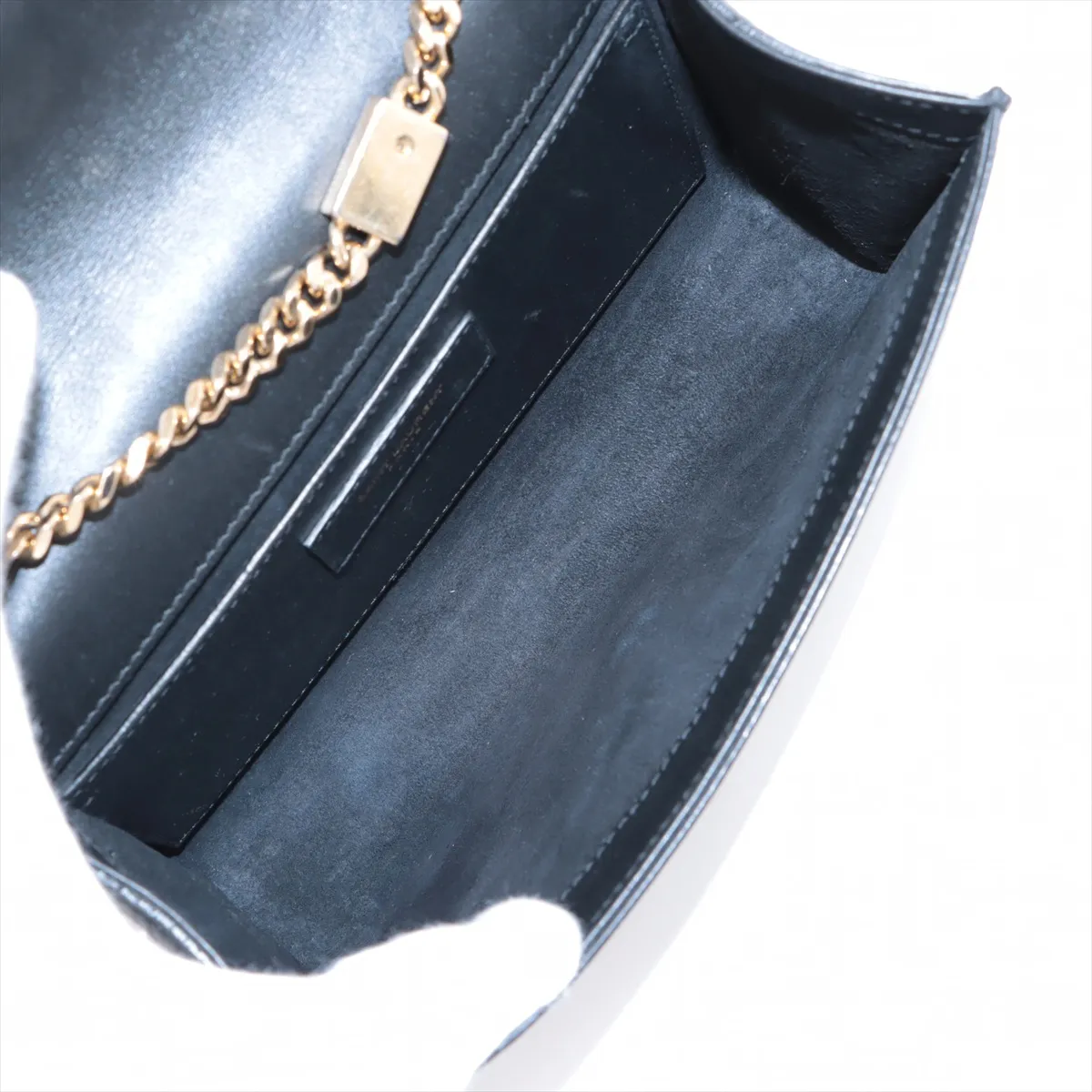 Classic Kate Leather Chain Shoulder Bag, Black, 470429 — view 6