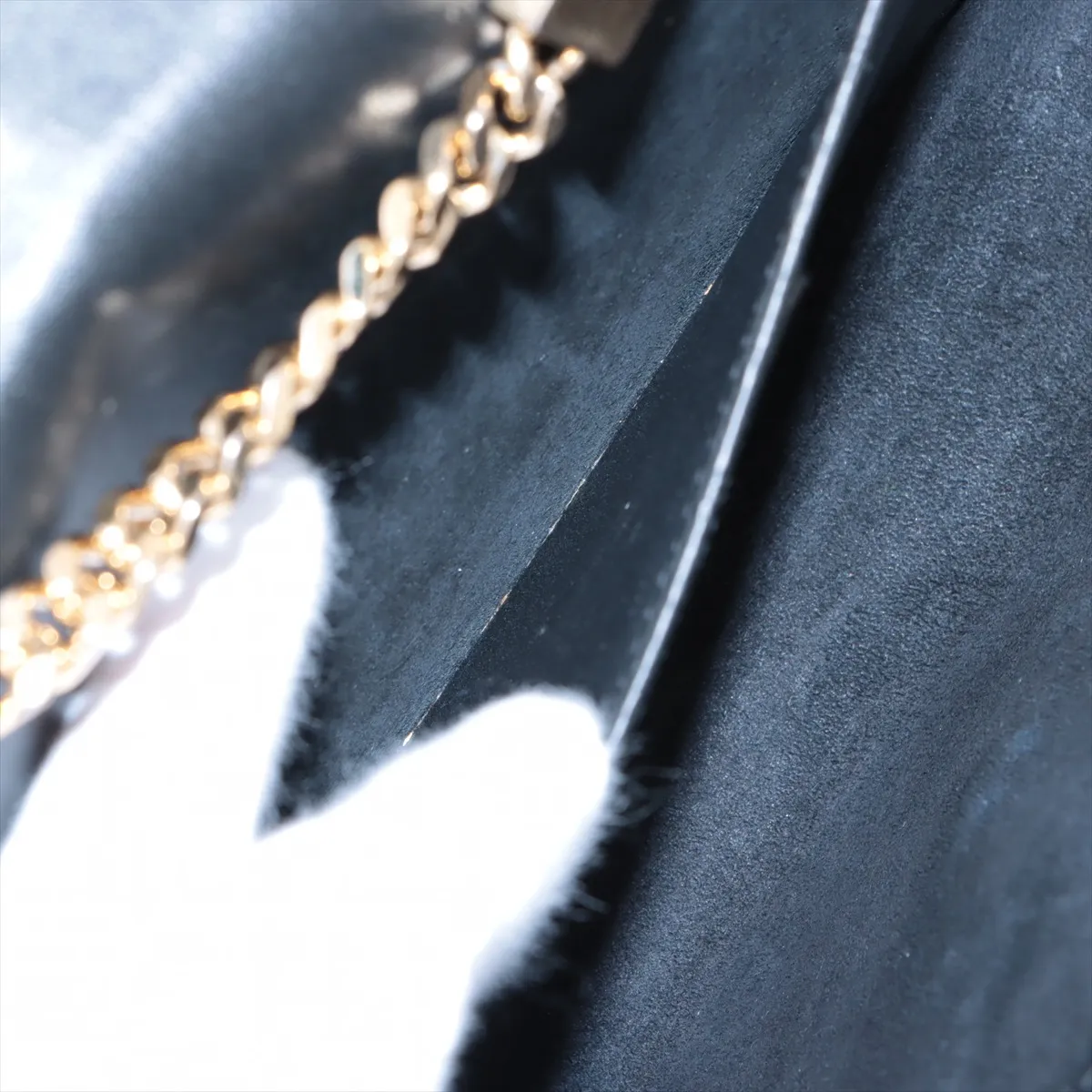 Classic Kate Leather Chain Shoulder Bag, Black, 470429 — view 7
