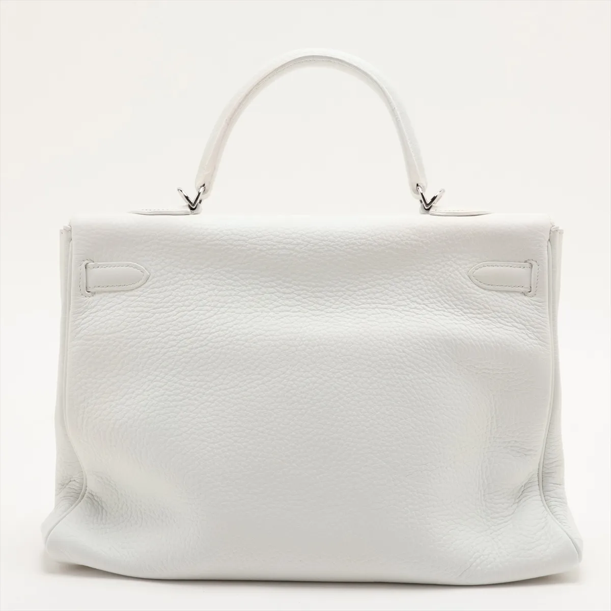 [Individually packaged] Hermes Kelly 35 Retournée Taurillon Clemence White Silver Hardware I: 2005 — view 2