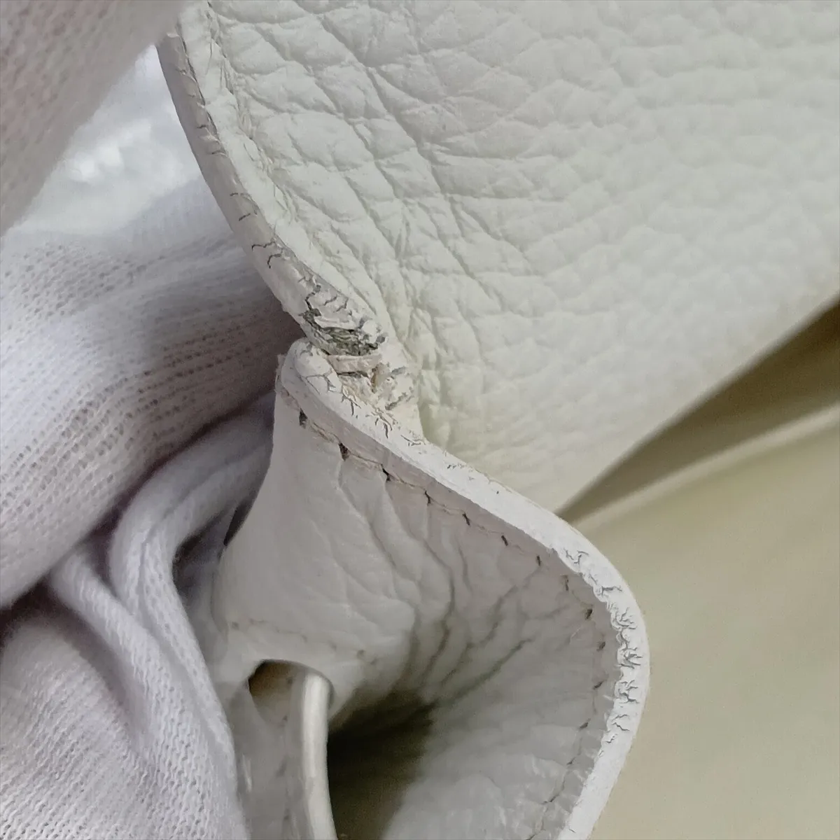 [Individually packaged] Hermes Kelly 35 Retournée Taurillon Clemence White Silver Hardware I: 2005 — view 14