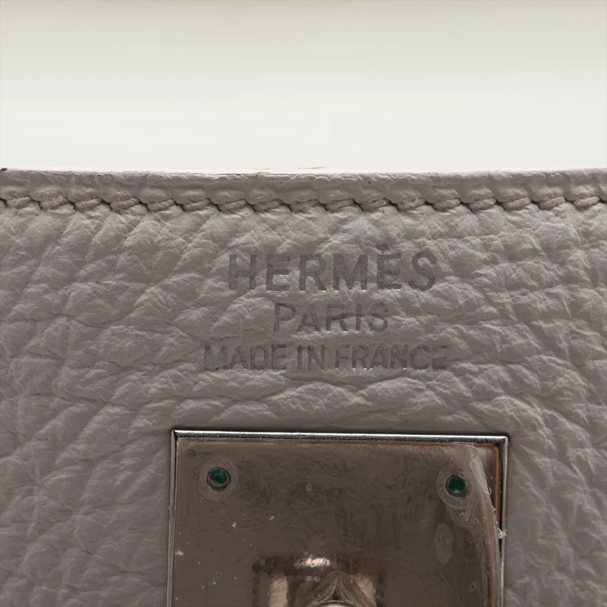 [Individually packaged] Hermes Kelly 35 Retournée Taurillon Clemence White Silver Hardware I: 2005 — view 10