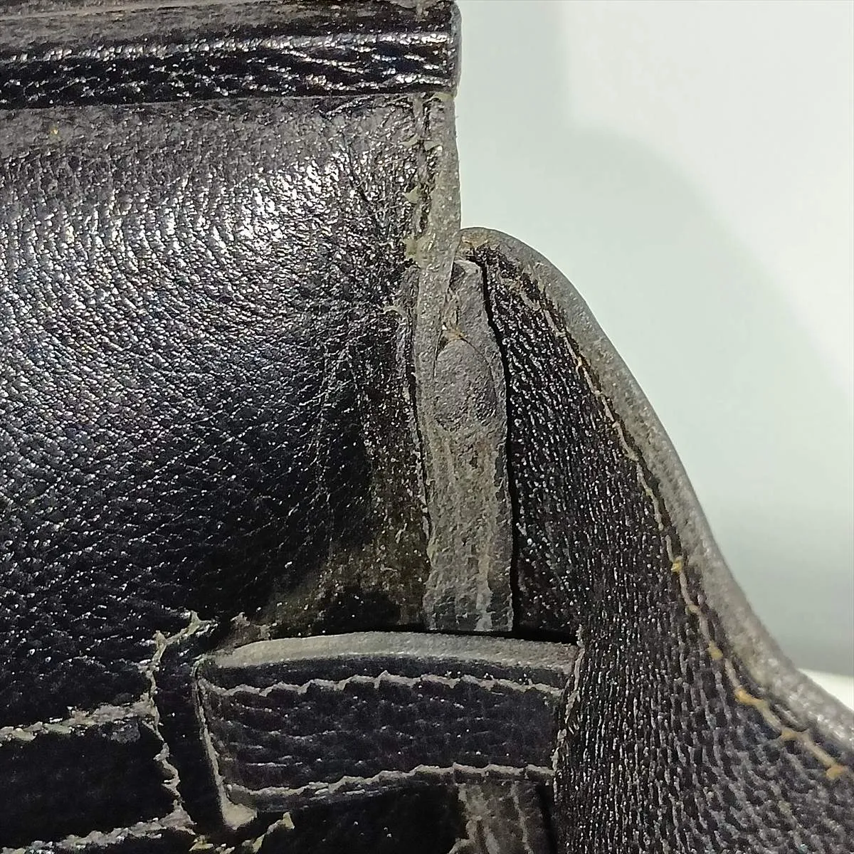[Individually packaged] Hermes Birkin 35 Letournée Ardennes Black Gold Hardware F: 2002 — view 11