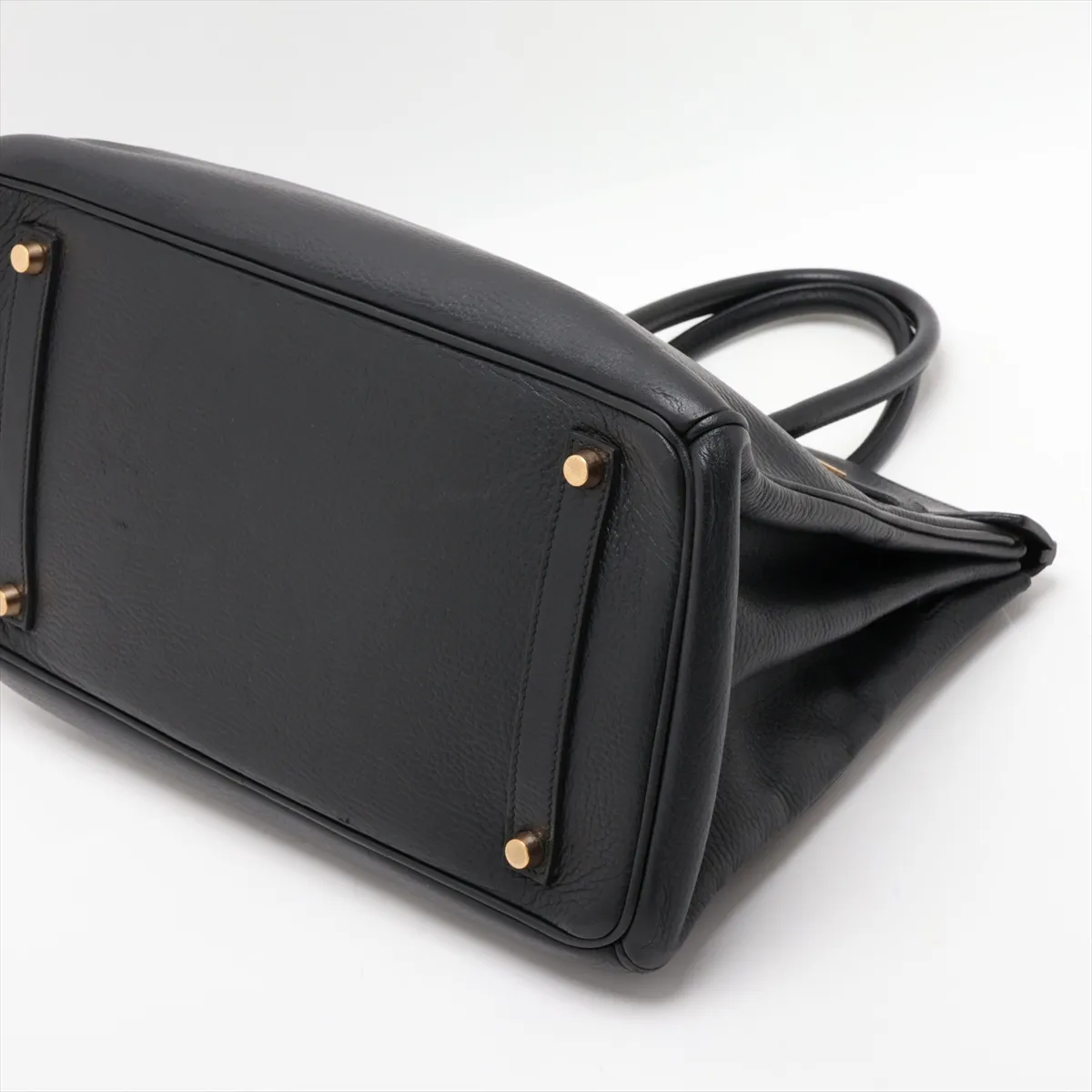 [Individually packaged] Hermes Birkin 35 Letournée Ardennes Black Gold Hardware F: 2002 — view 3