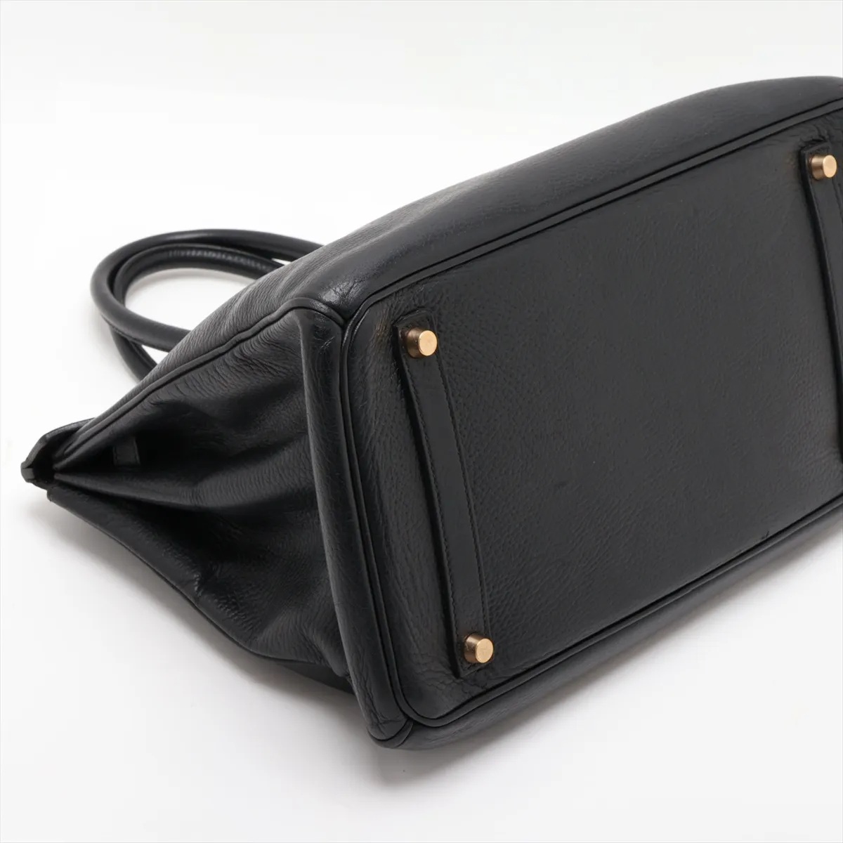 [Individually packaged] Hermes Birkin 35 Letournée Ardennes Black Gold Hardware F: 2002 — view 4
