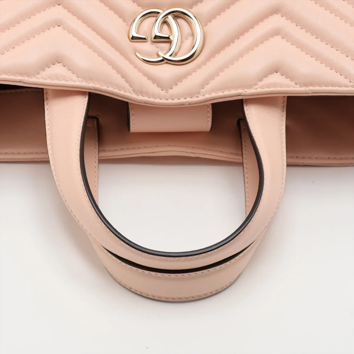 GG Marmont Leather 2-Way Handbag, Pink, 847386 — view 5
