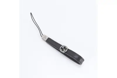 GG Interlocking G 115279 Leather Strap Charm