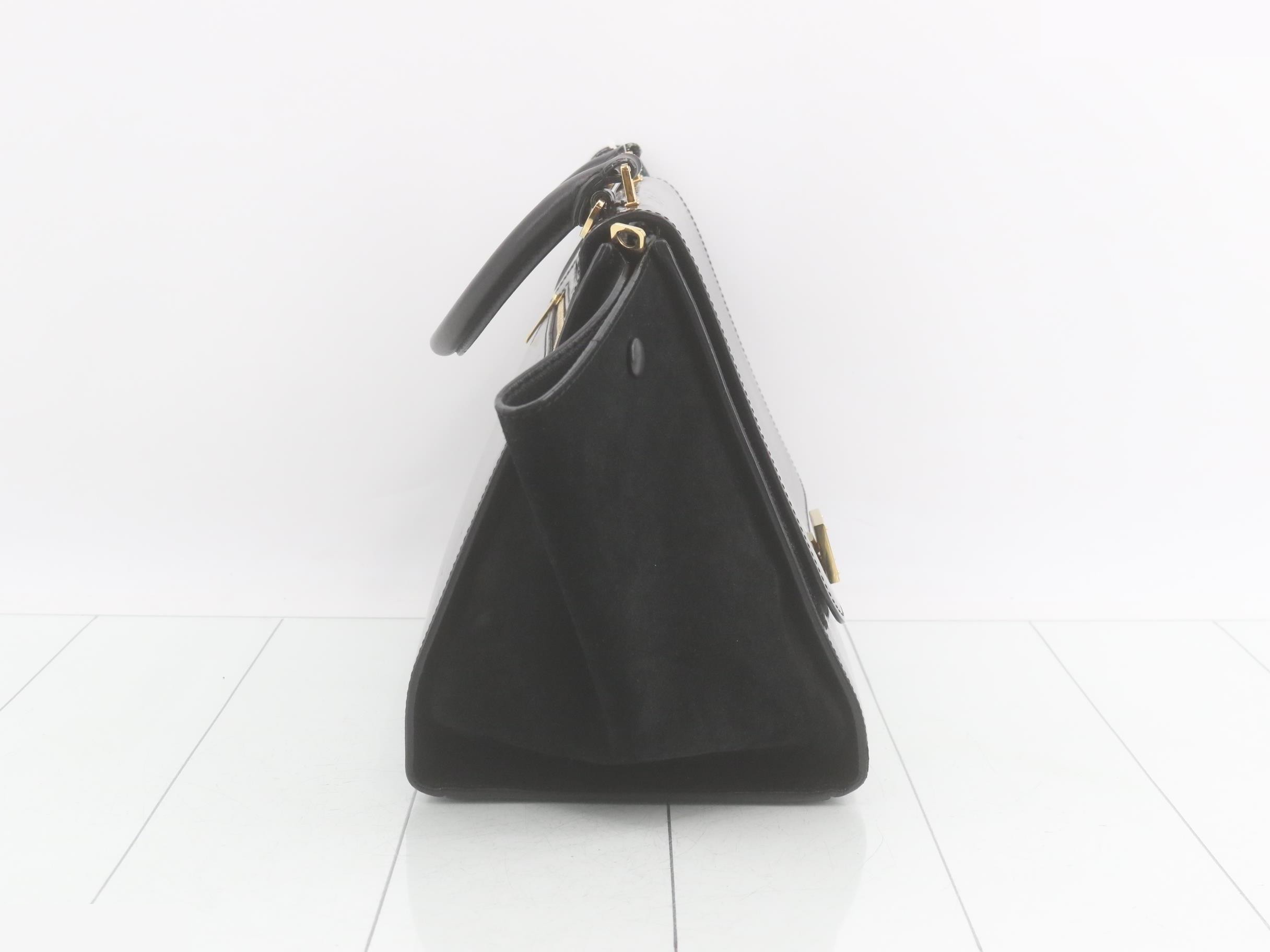Trapeze 2-Way Handbag, Black — view 4
