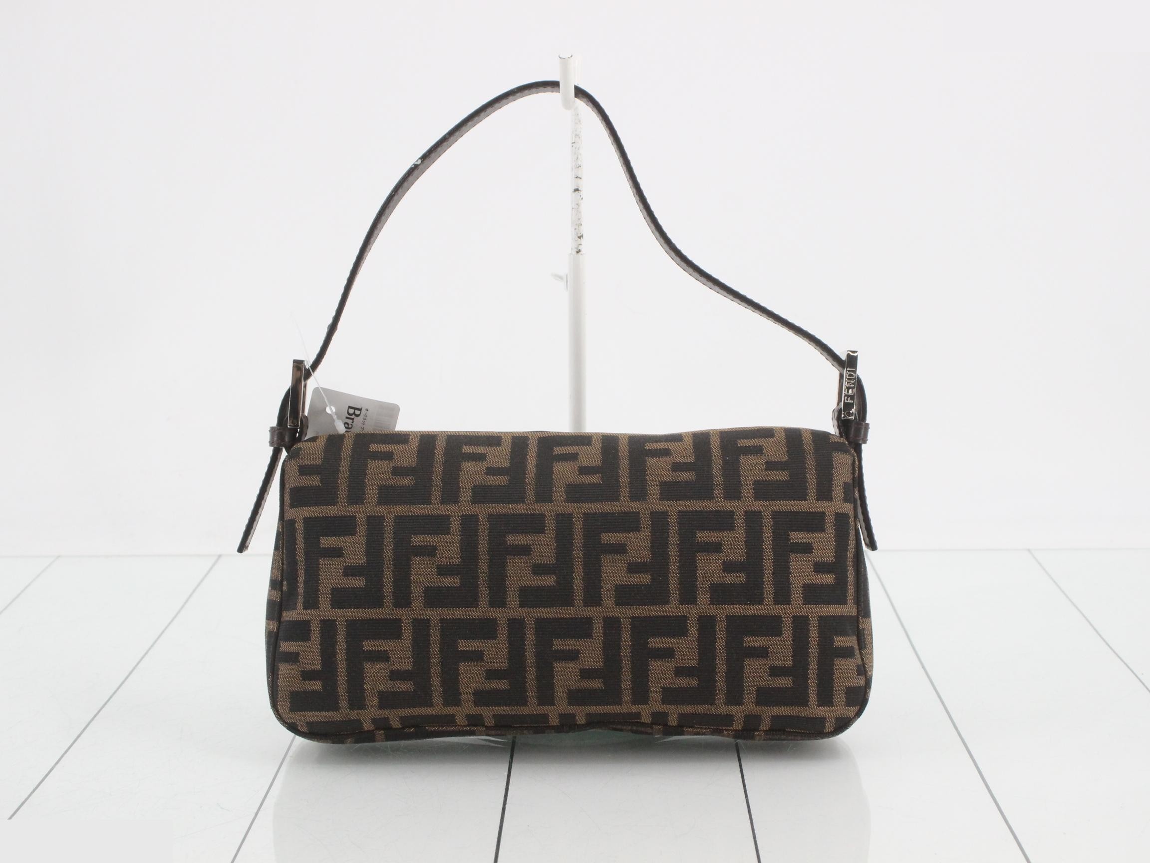 ZUCCA Mamma Bucket, Brown, Silver Hardware, 26 x 15 x 4 cm — view 2