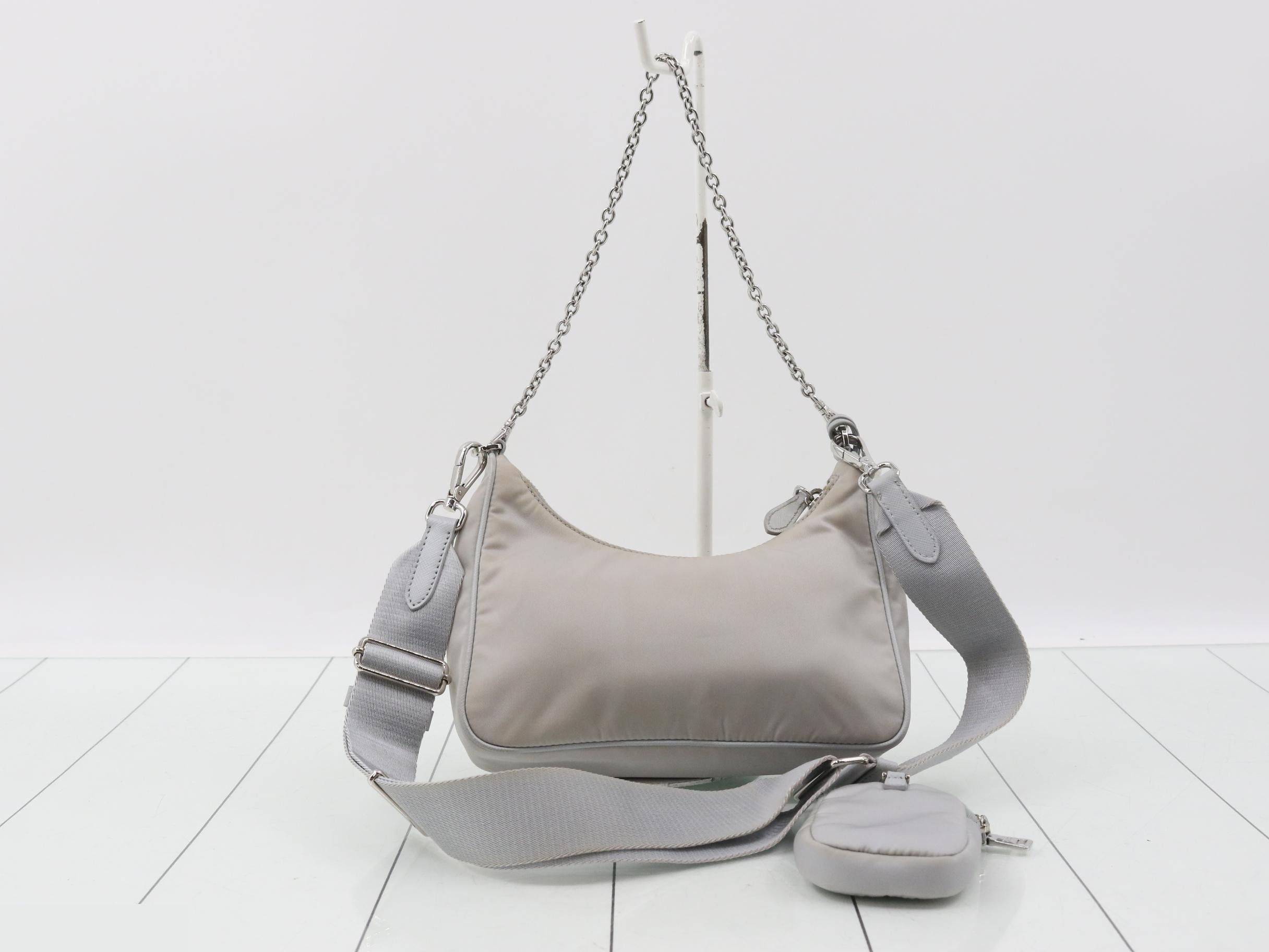 Re-edition 2005 Re-nylon 2-way bag, gray — view 2