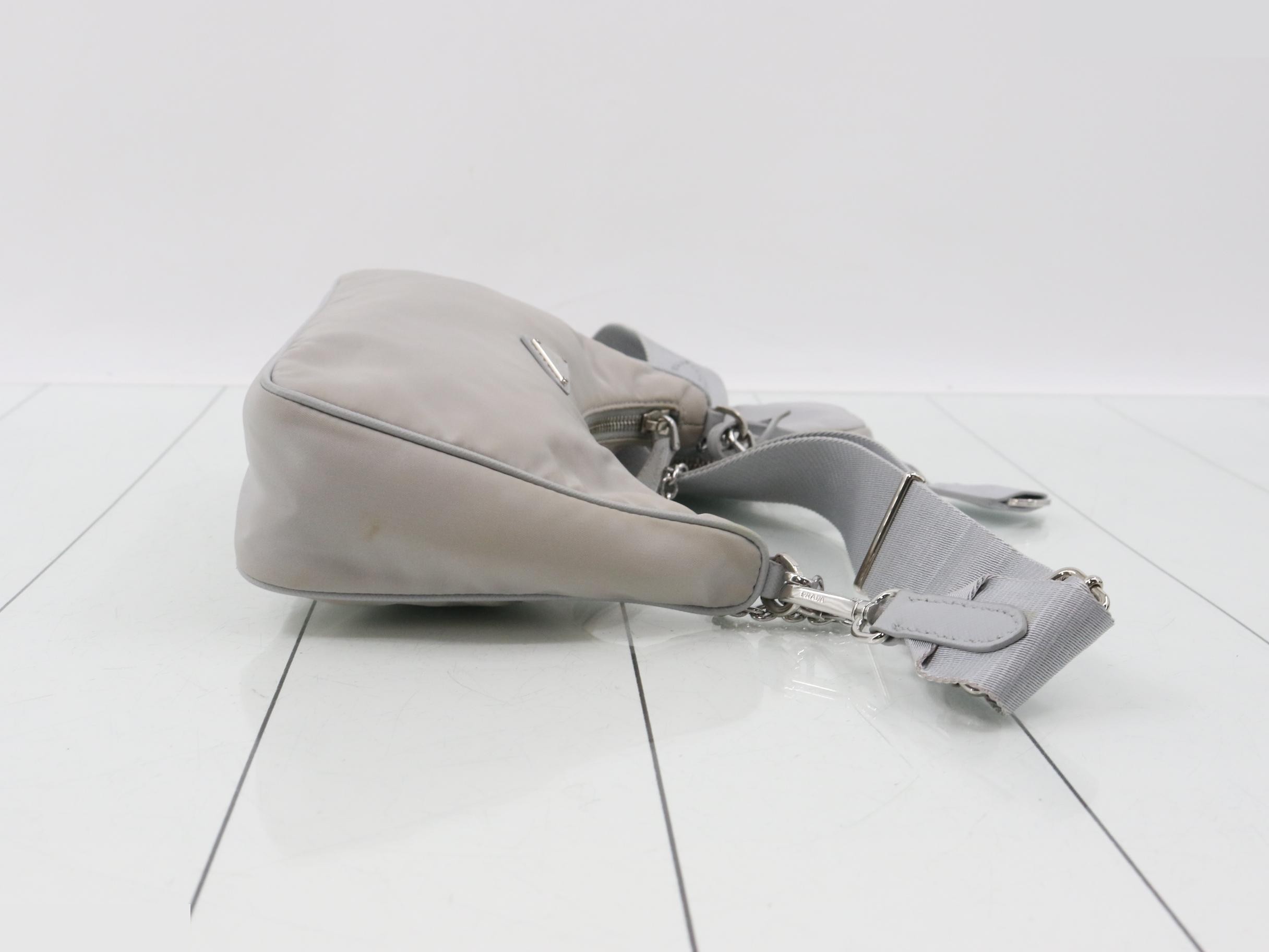 Re-edition 2005 Re-nylon 2-way bag, gray — view 3