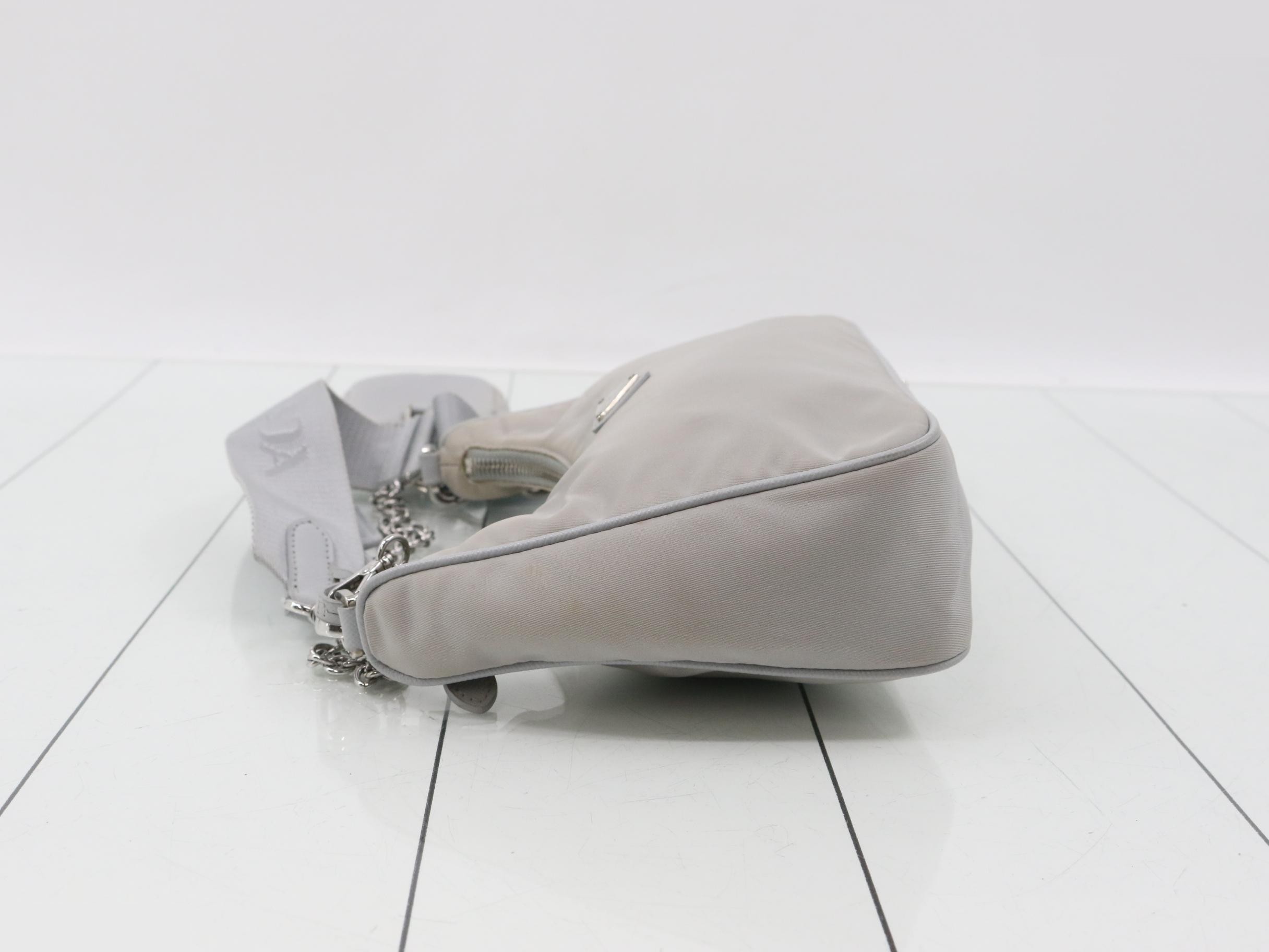 Re-edition 2005 Re-nylon 2-way bag, gray — view 4