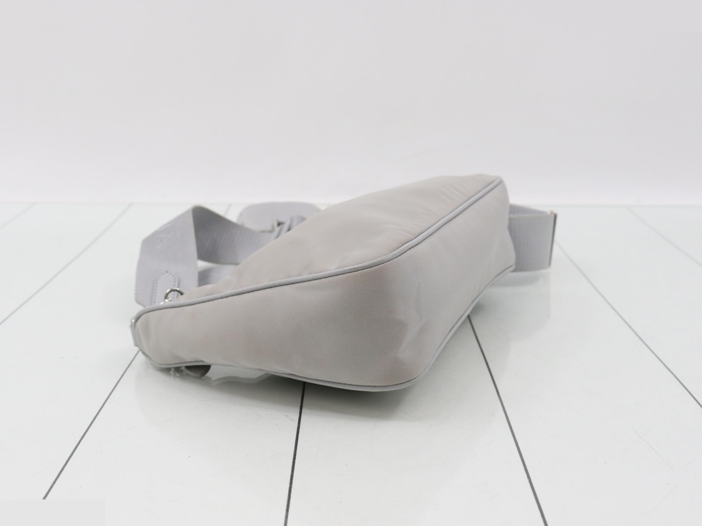 Re-edition 2005 Re-nylon 2-way bag, gray — view 5