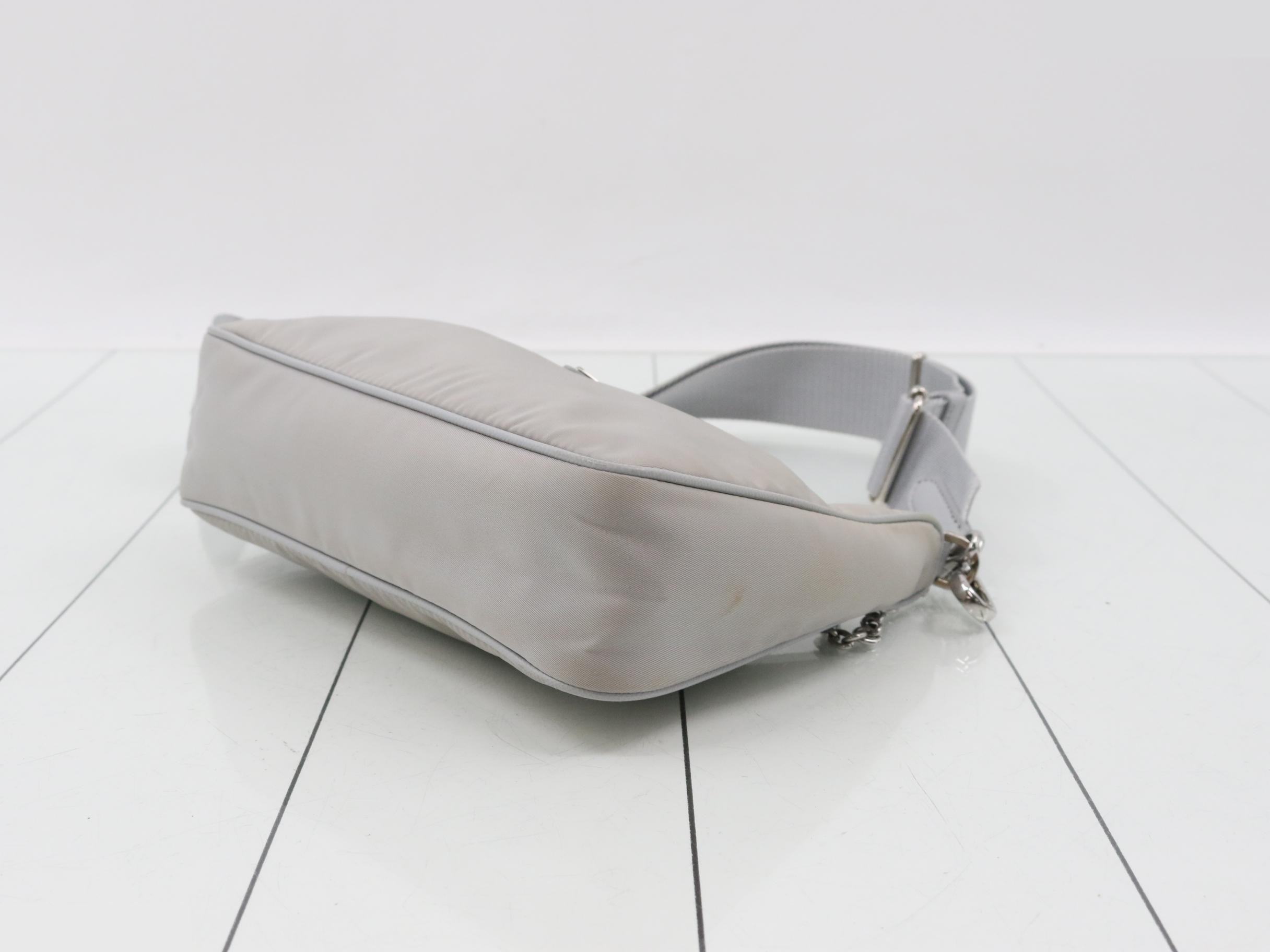 Re-edition 2005 Re-nylon 2-way bag, gray — view 6