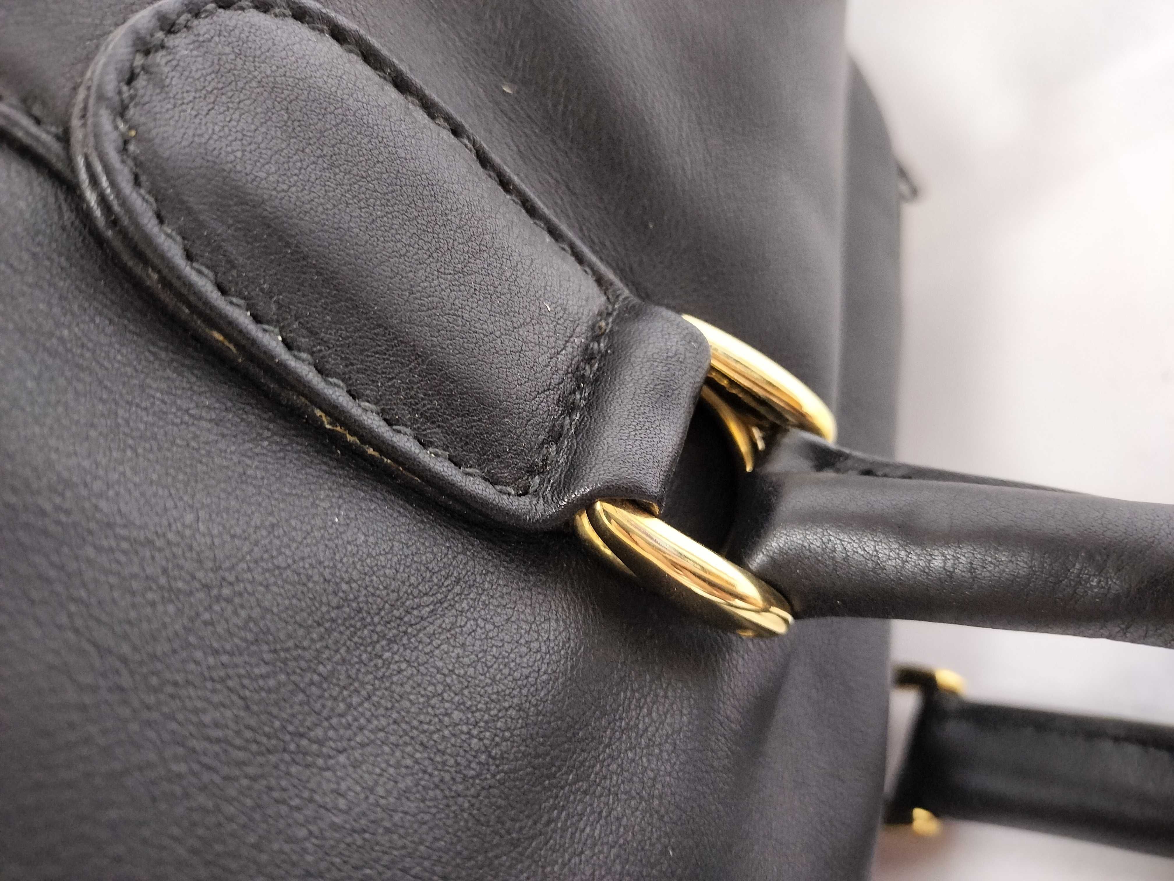 Leather 2-Way Boston Bag, Made in Italy, 002-865-0297 — view 5