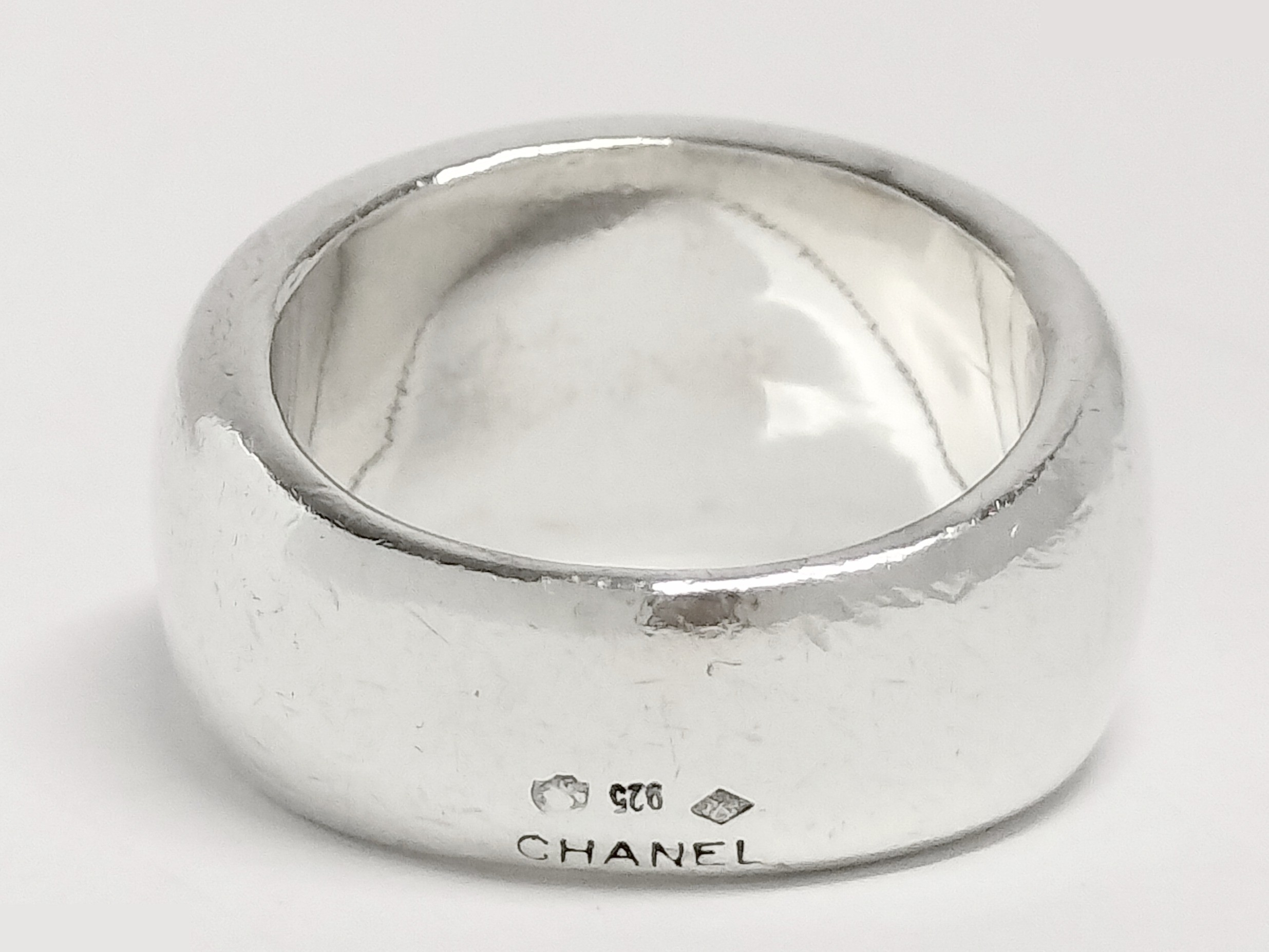 Logo 925 Silver Ring, Size #12.5, 16.6g — view 2