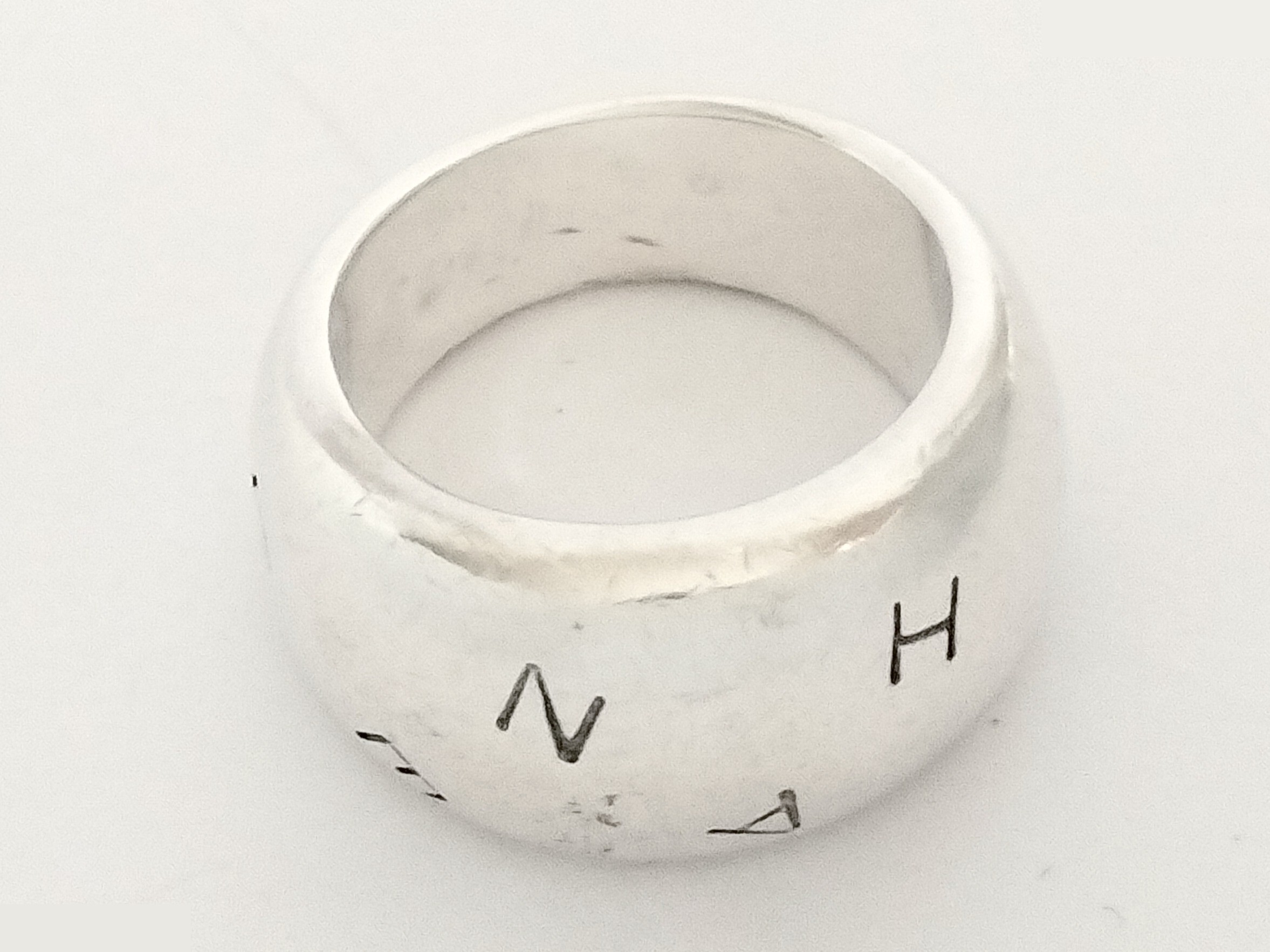 Logo 925 Silver Ring, Size #12.5, 16.6g — view 4