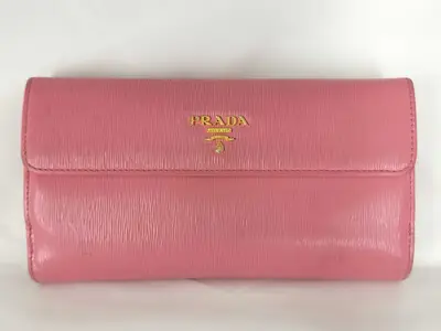 Leather Wallet, Pink