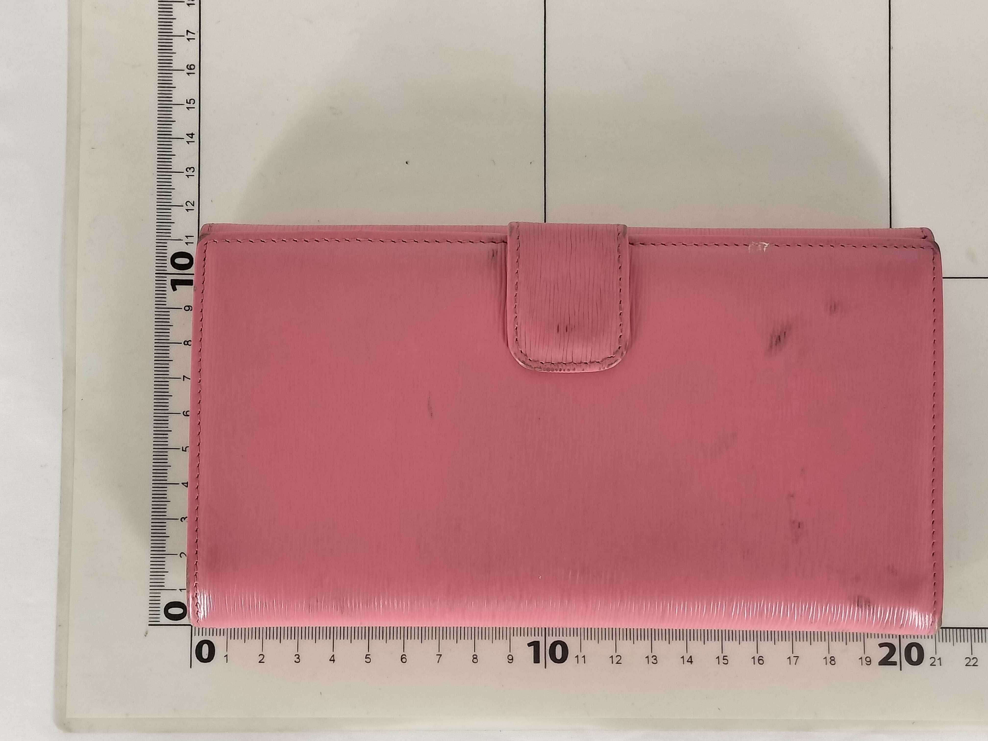 Leather Wallet, Pink — view 2