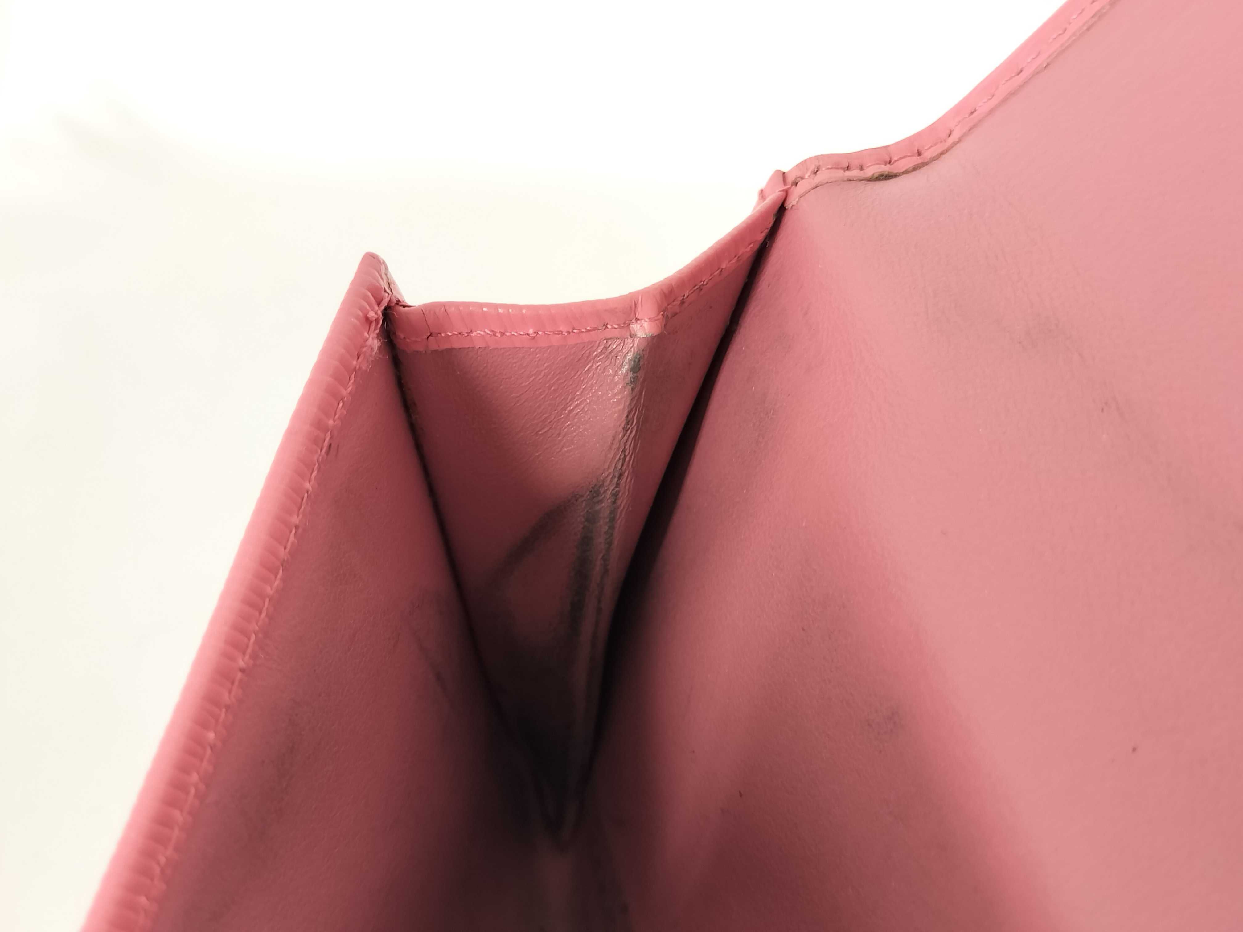 Leather Wallet, Pink — view 12