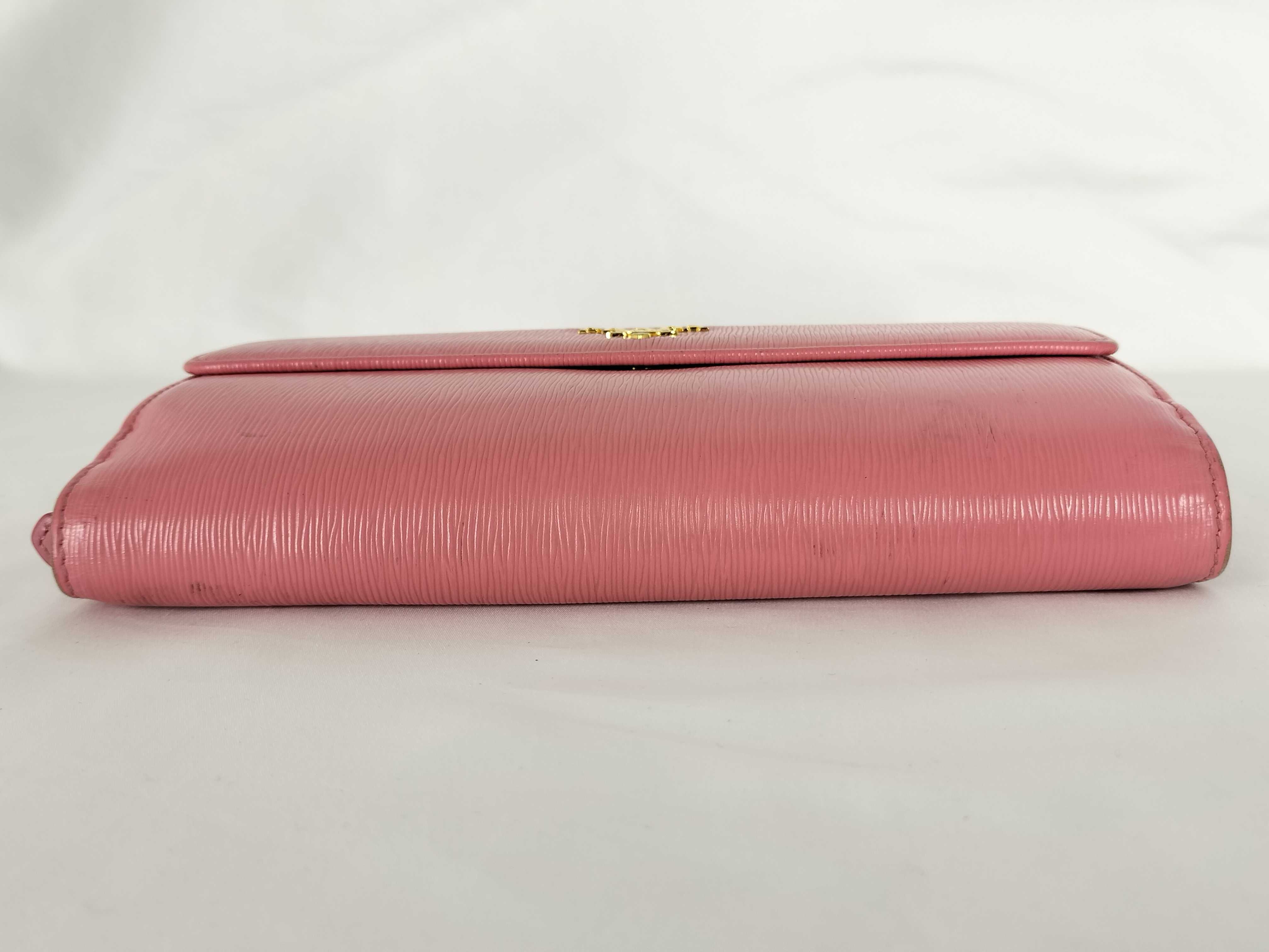 Leather Wallet, Pink — view 13