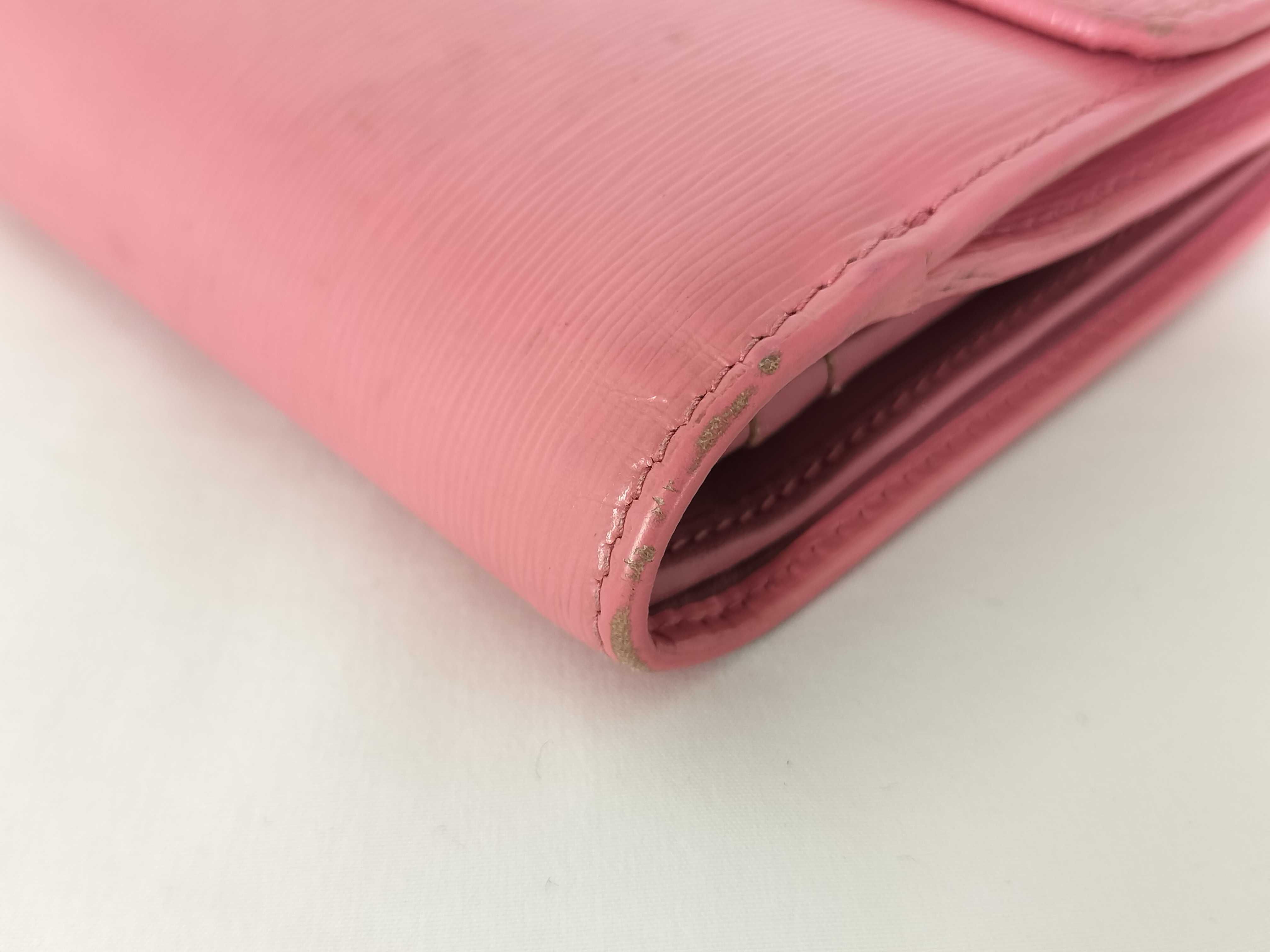 Leather Wallet, Pink — view 3