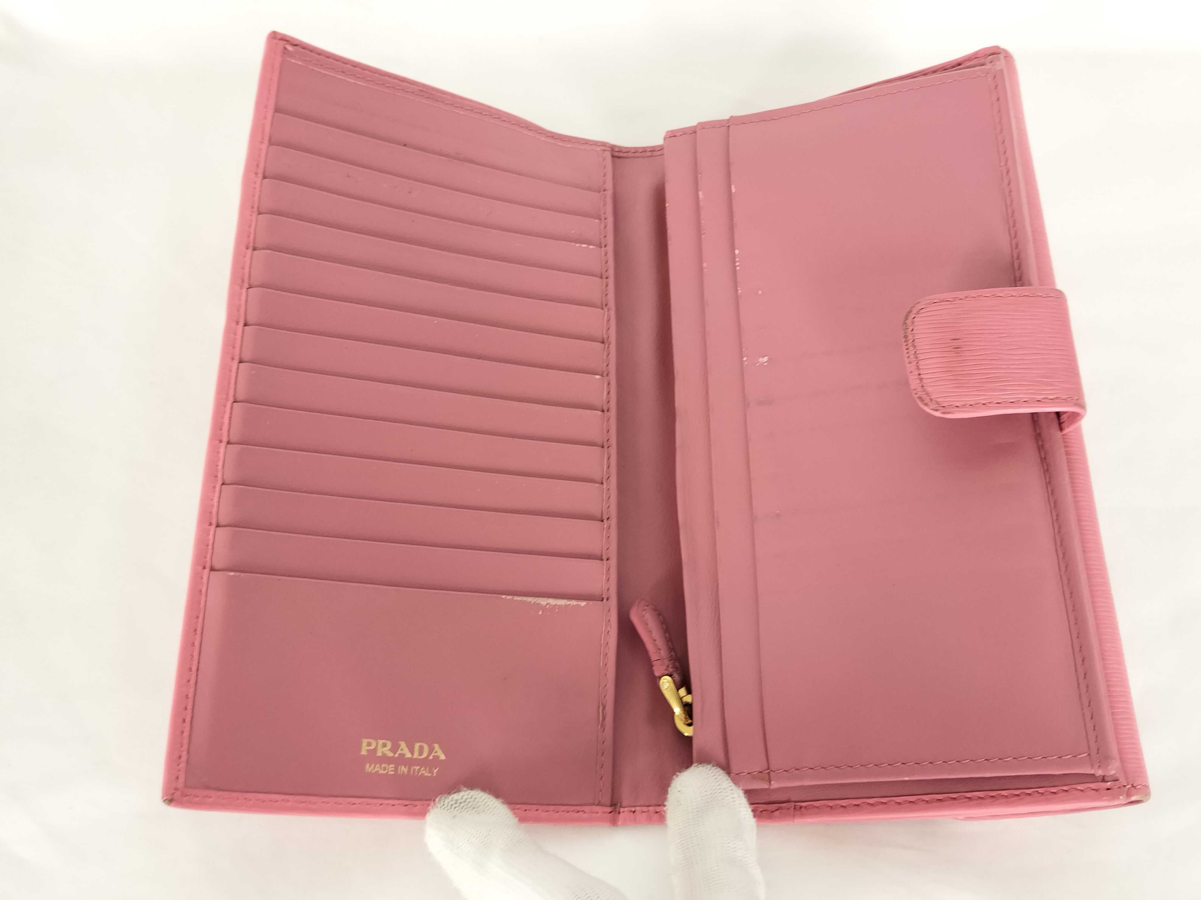 Leather Wallet, Pink — view 4