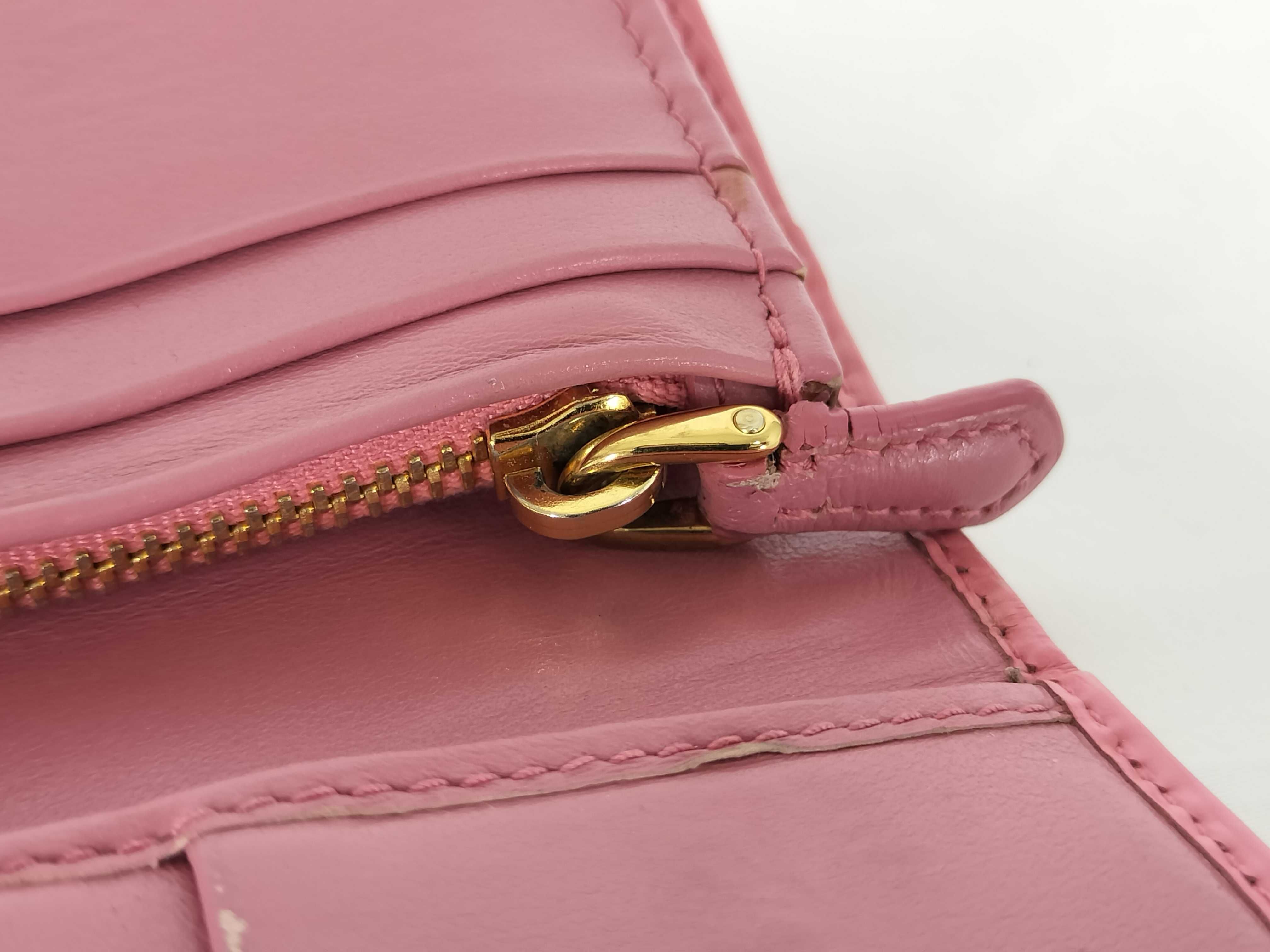 Leather Wallet, Pink — view 8