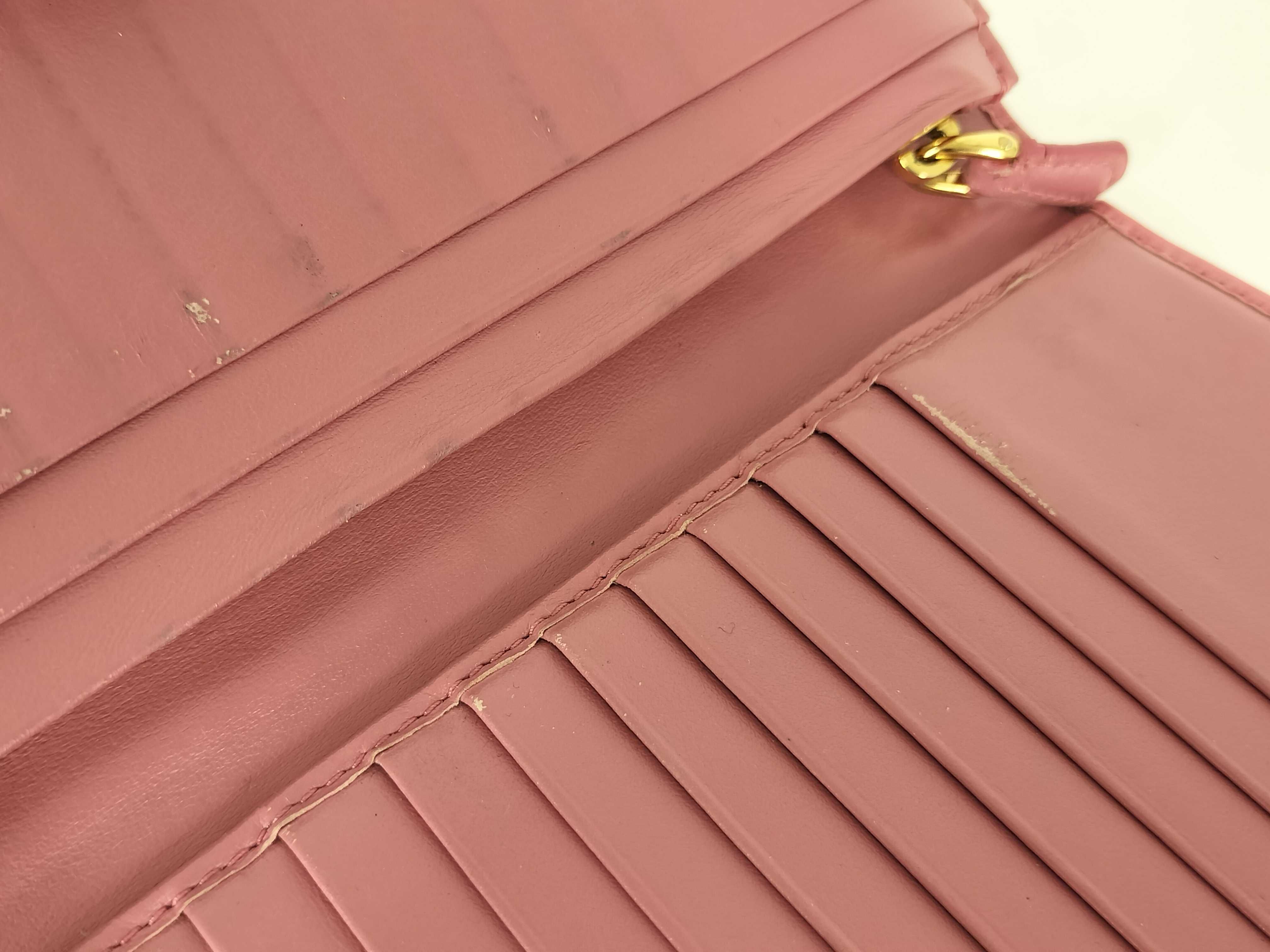 Leather Wallet, Pink — view 9