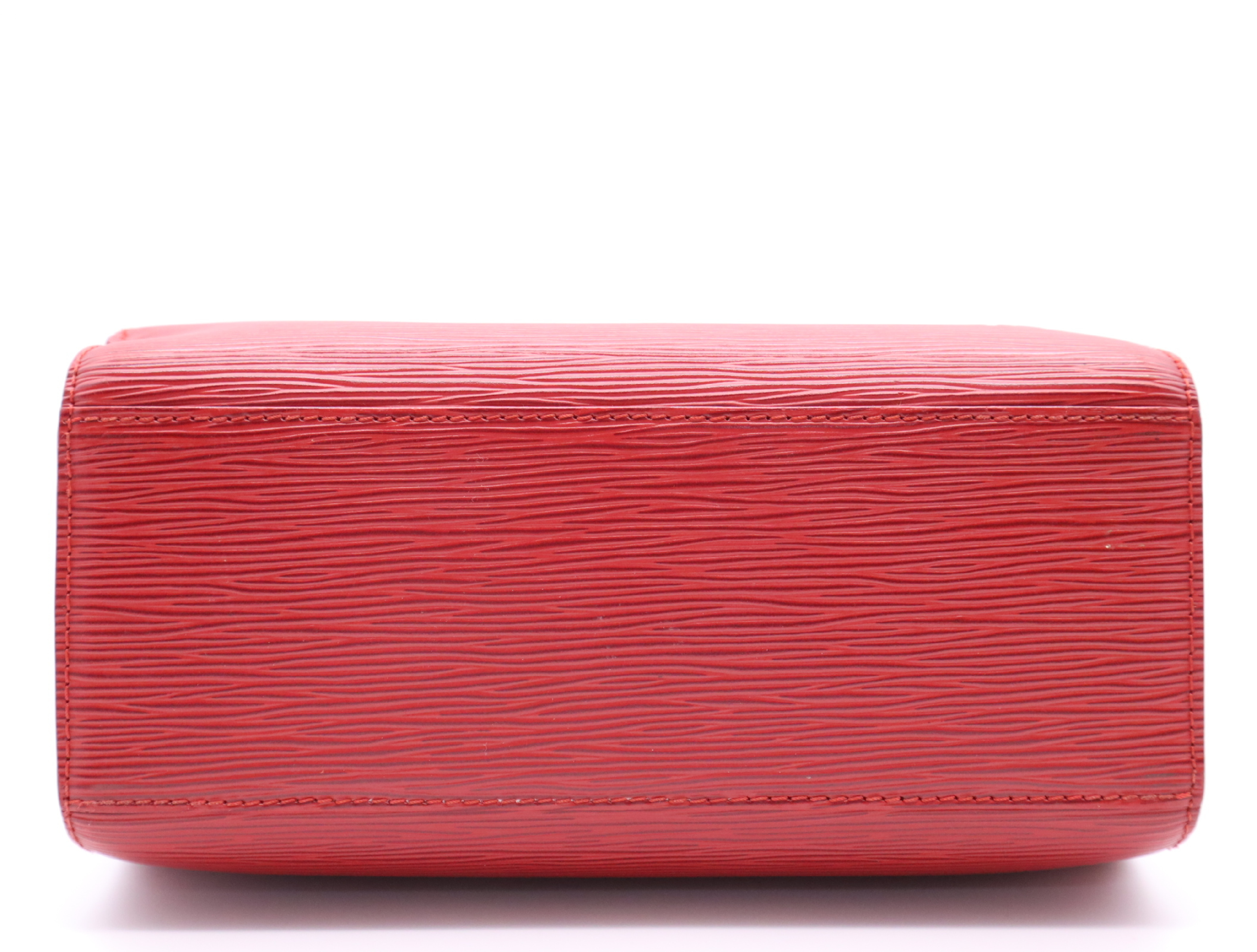 M52057 Epi Pont Neuf Castilian Red Handbag — view 4