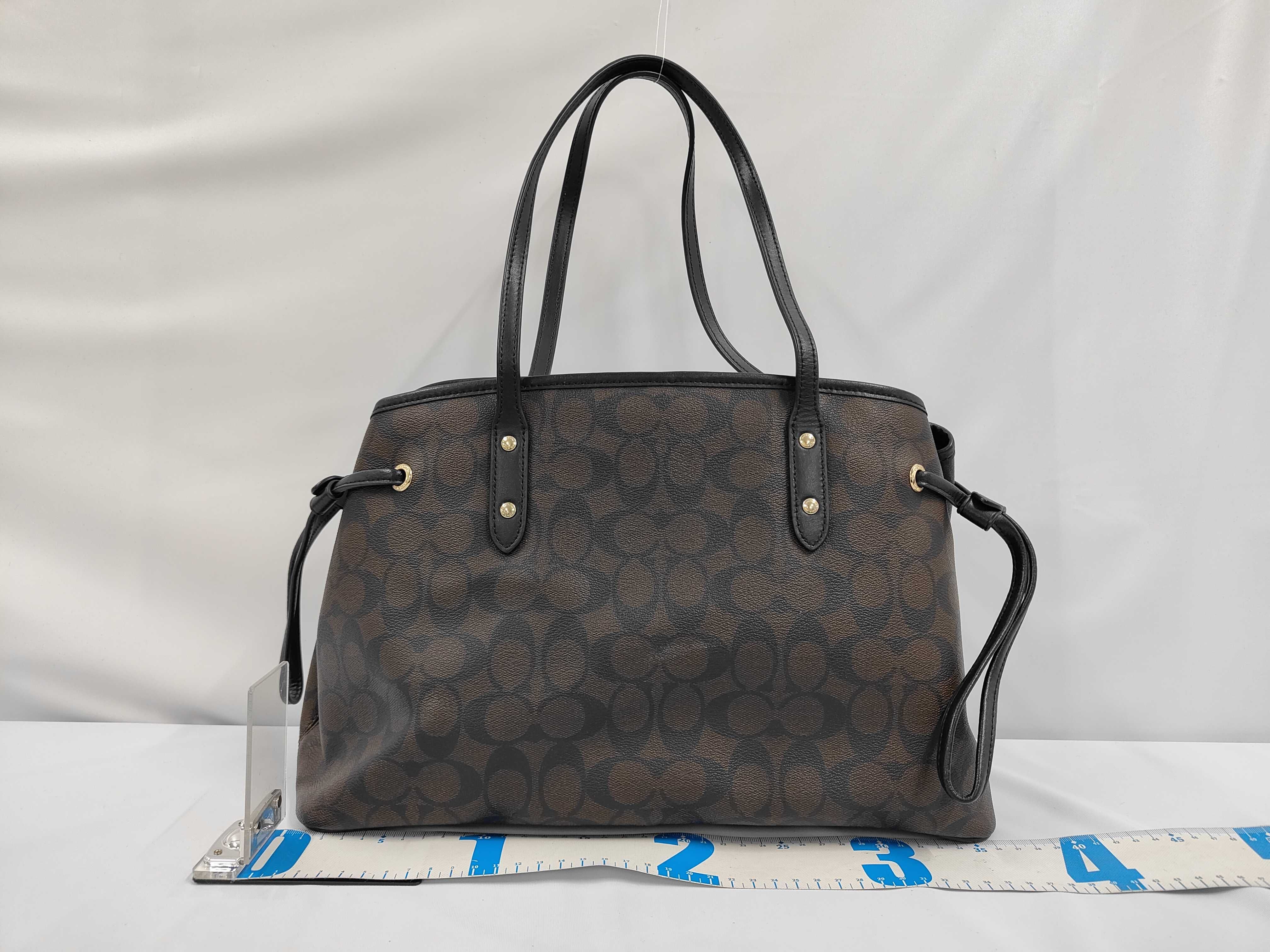Coach Signature PVC Leather Tote Bag — view 2
