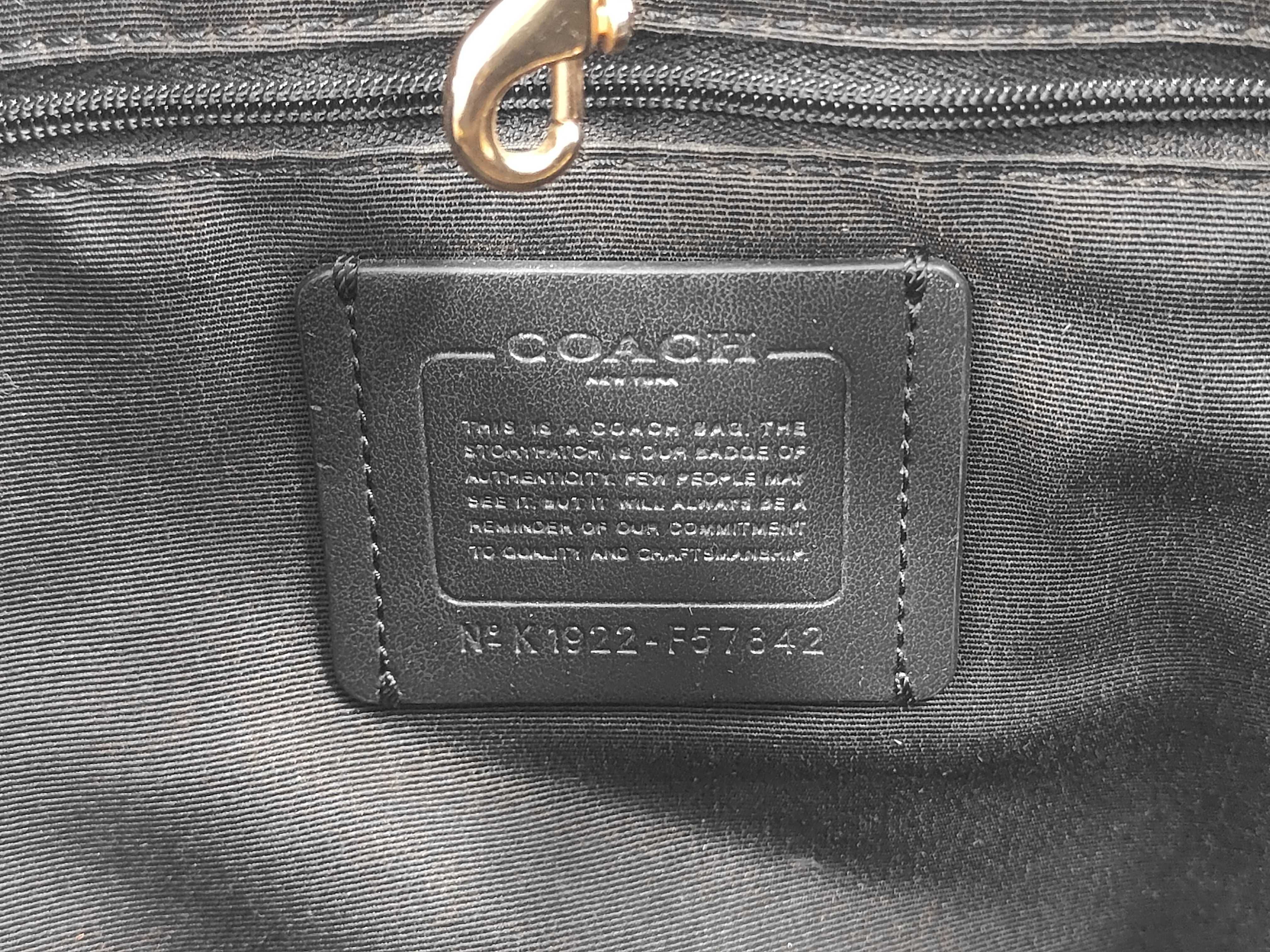 Coach Signature PVC Leather Tote Bag — view 12