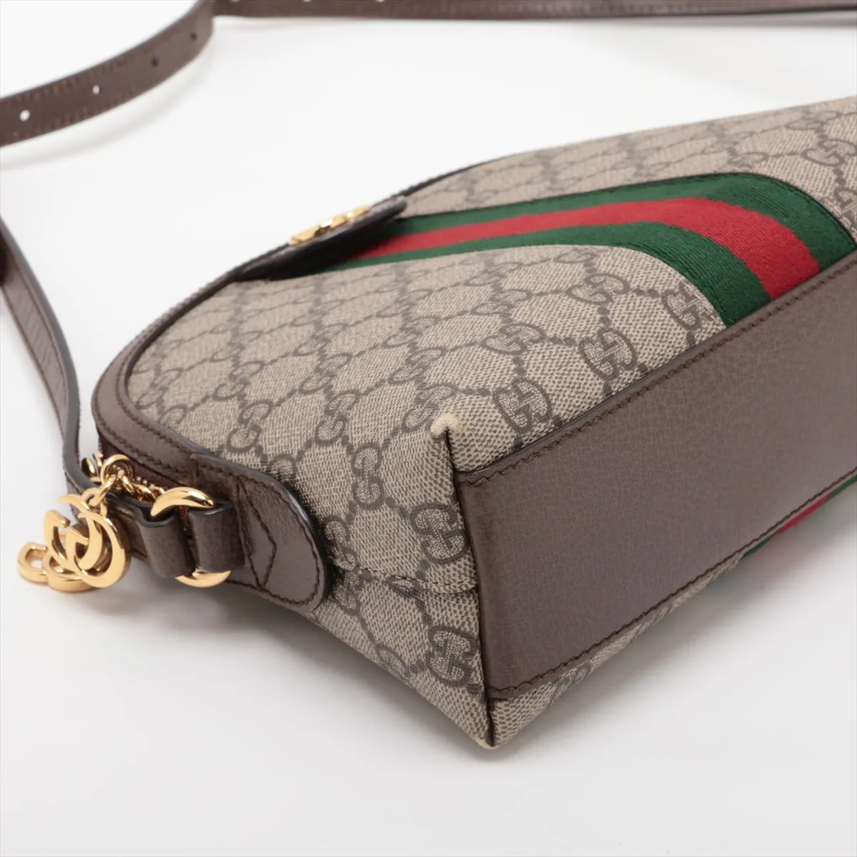 GG Supreme 499621 PVC x Leather Shoulder Bag, Beige — view 4