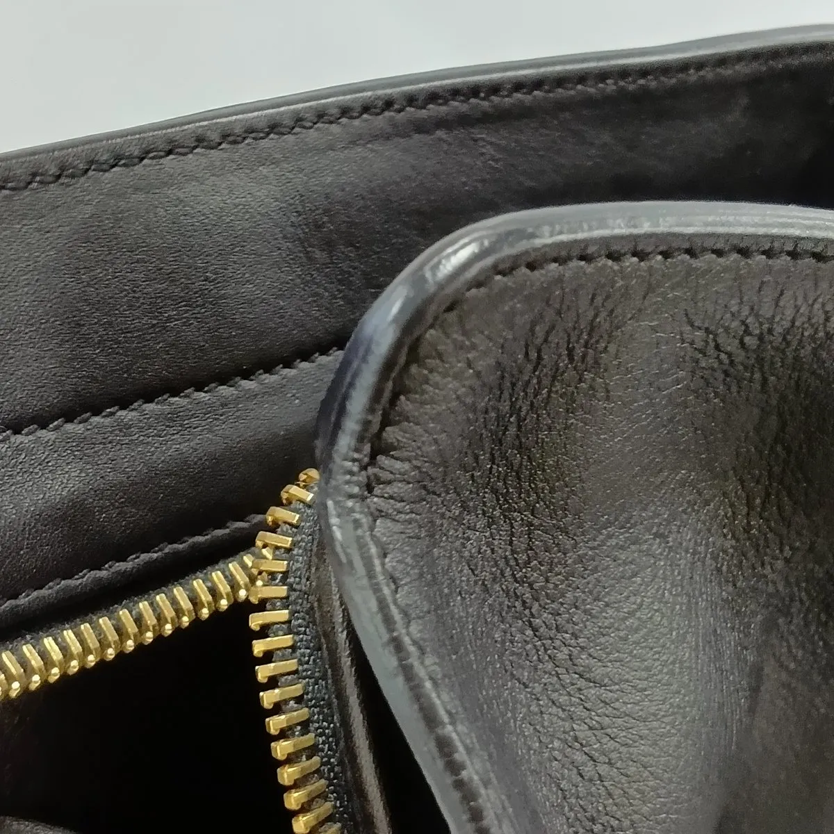 Cabas 394458 Leather Handbag, Black — view 12