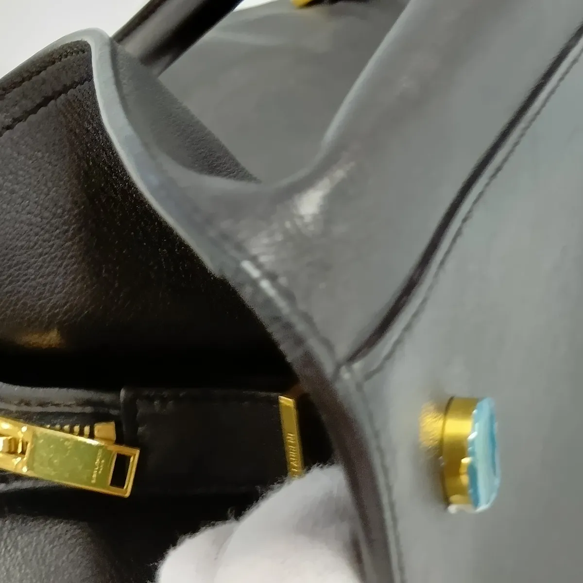 Cabas 394458 Leather Handbag, Black — view 15