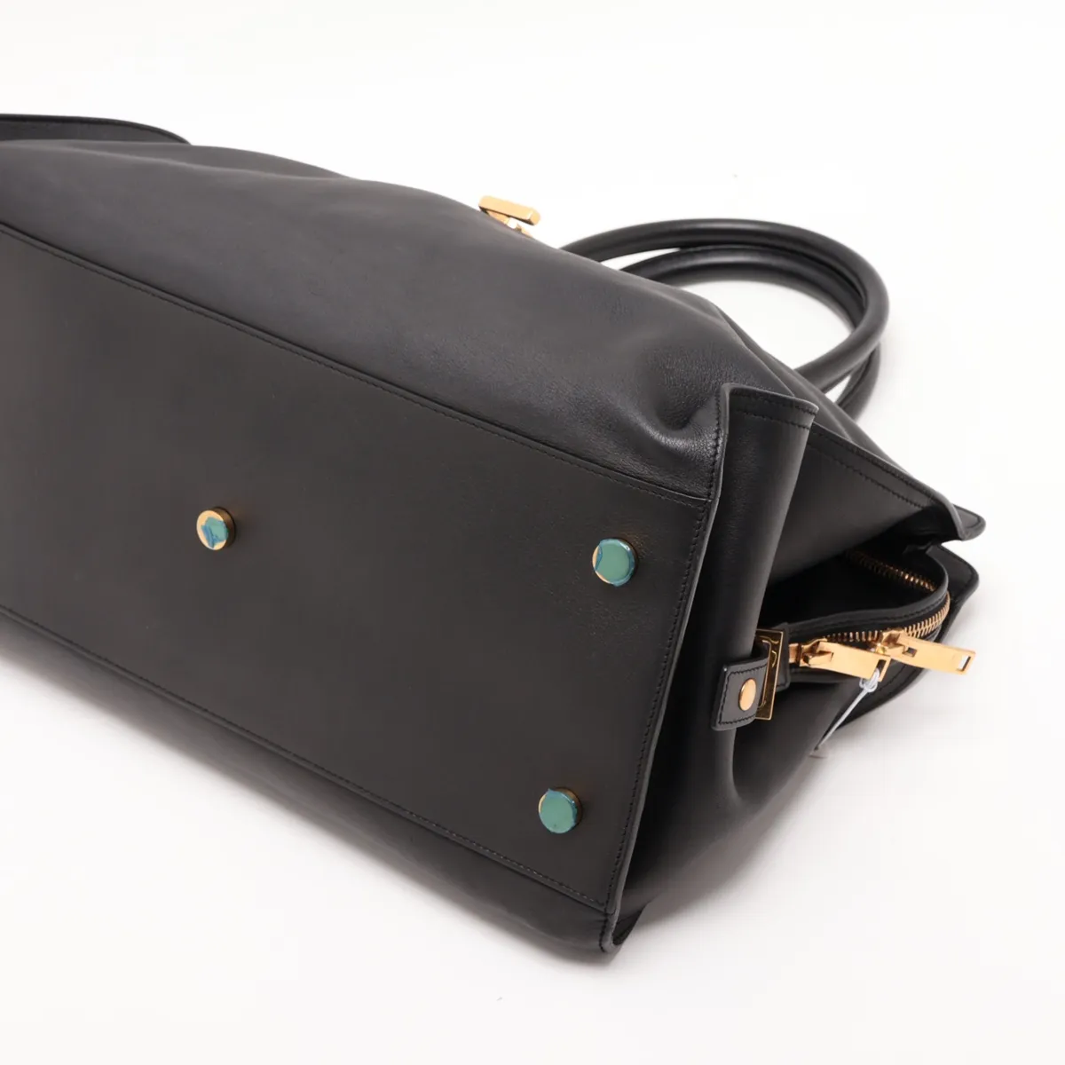 Cabas 394458 Leather Handbag, Black — view 3