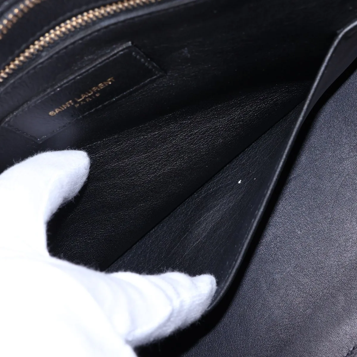 Cabas 394458 Leather Handbag, Black — view 8