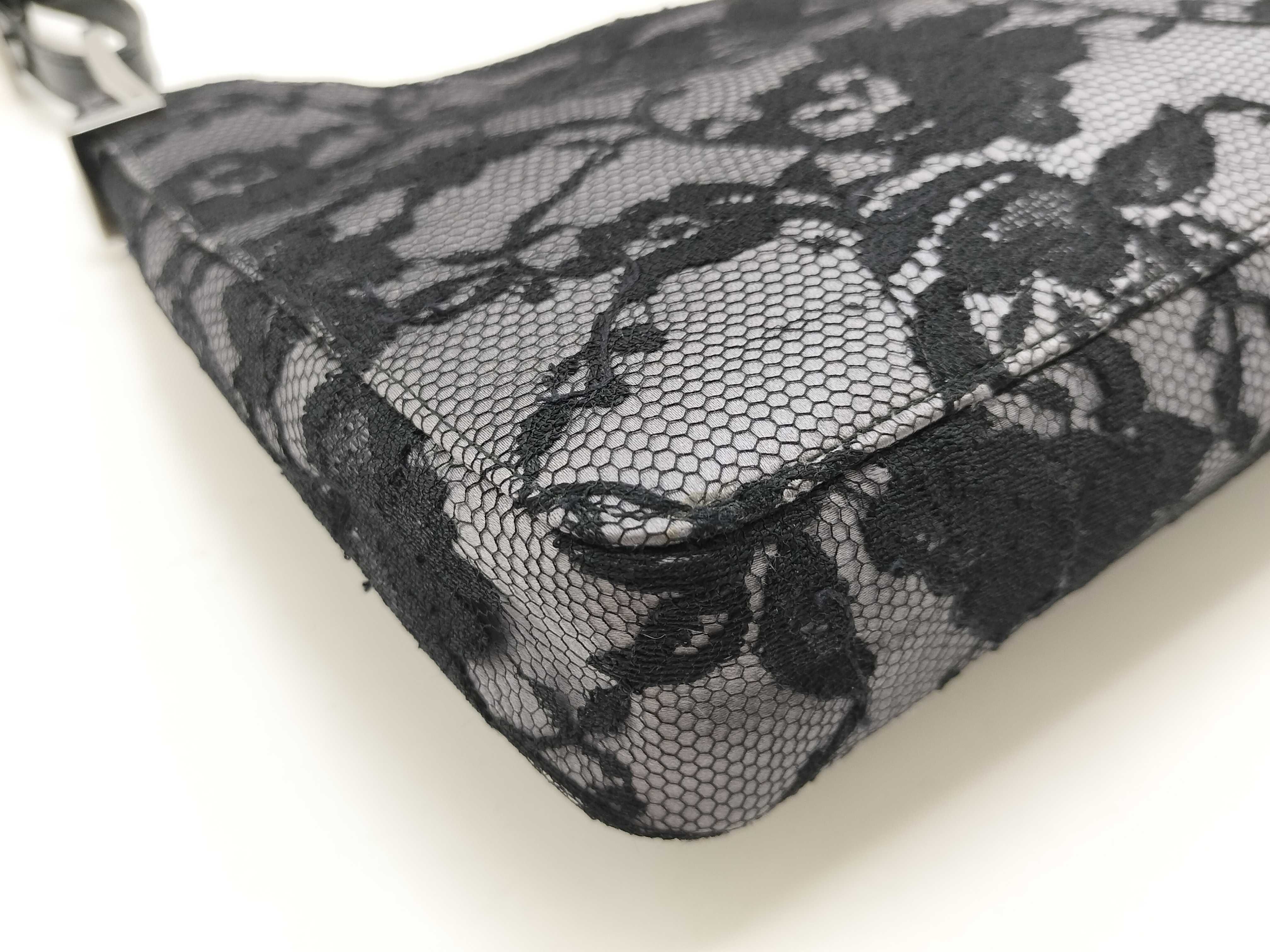 Purple Satin Lace Boho Underarm Bag Handbag — view 6