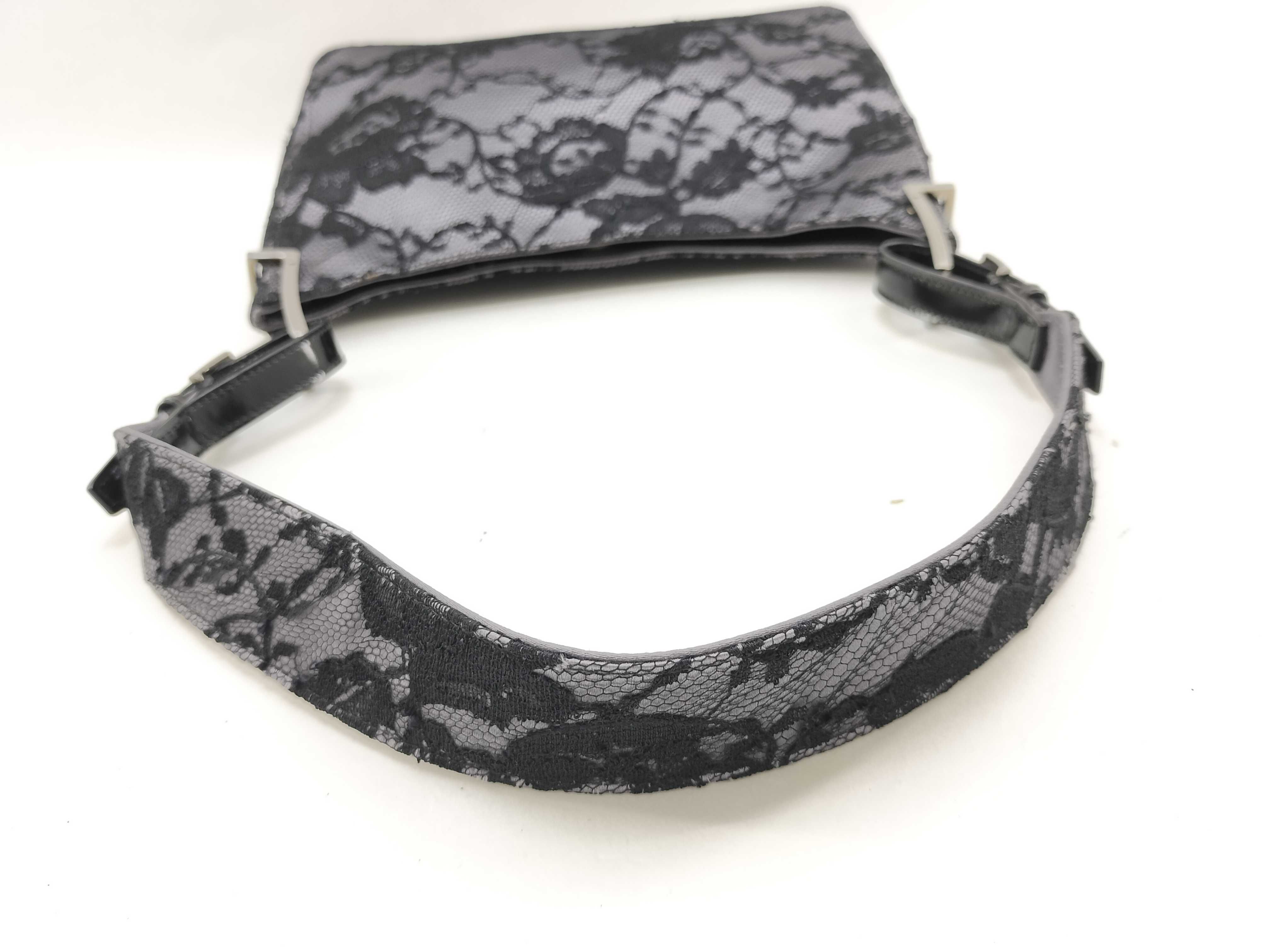 Purple Satin Lace Boho Underarm Bag Handbag — view 7