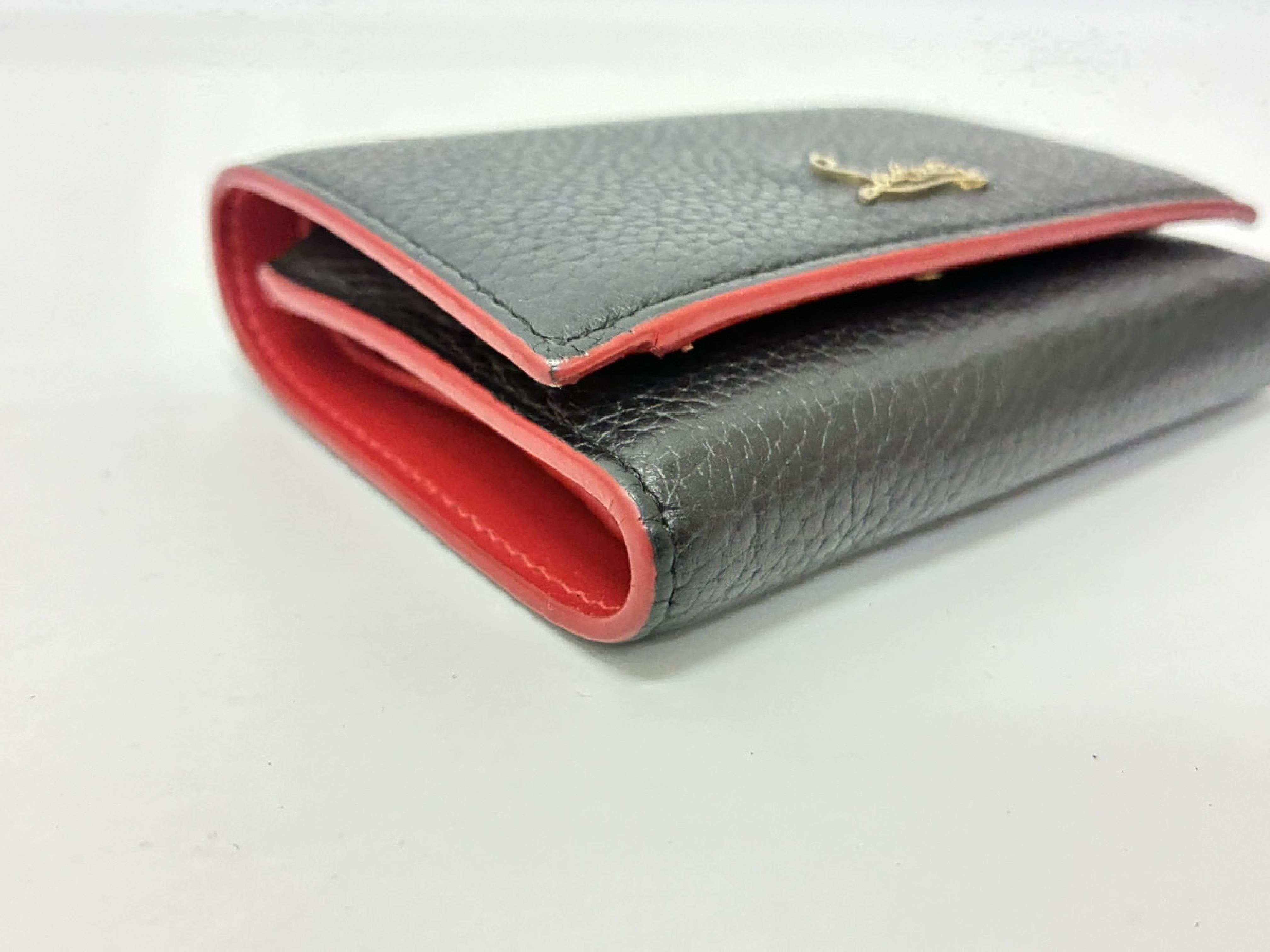 Tri-fold Wallet, Leather/Black — view 3