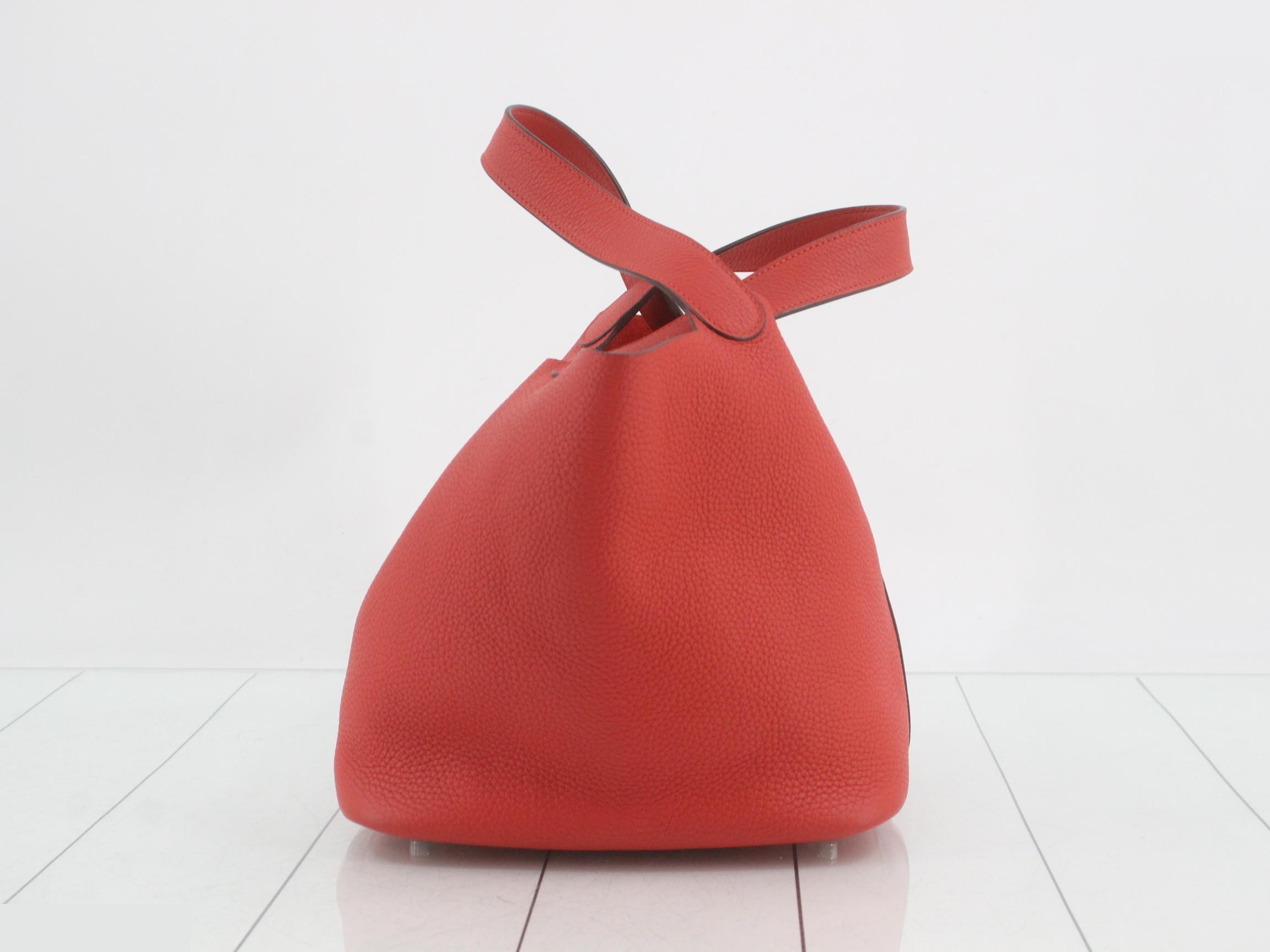 Picotin Lock MM Rouge Casaque — view 3