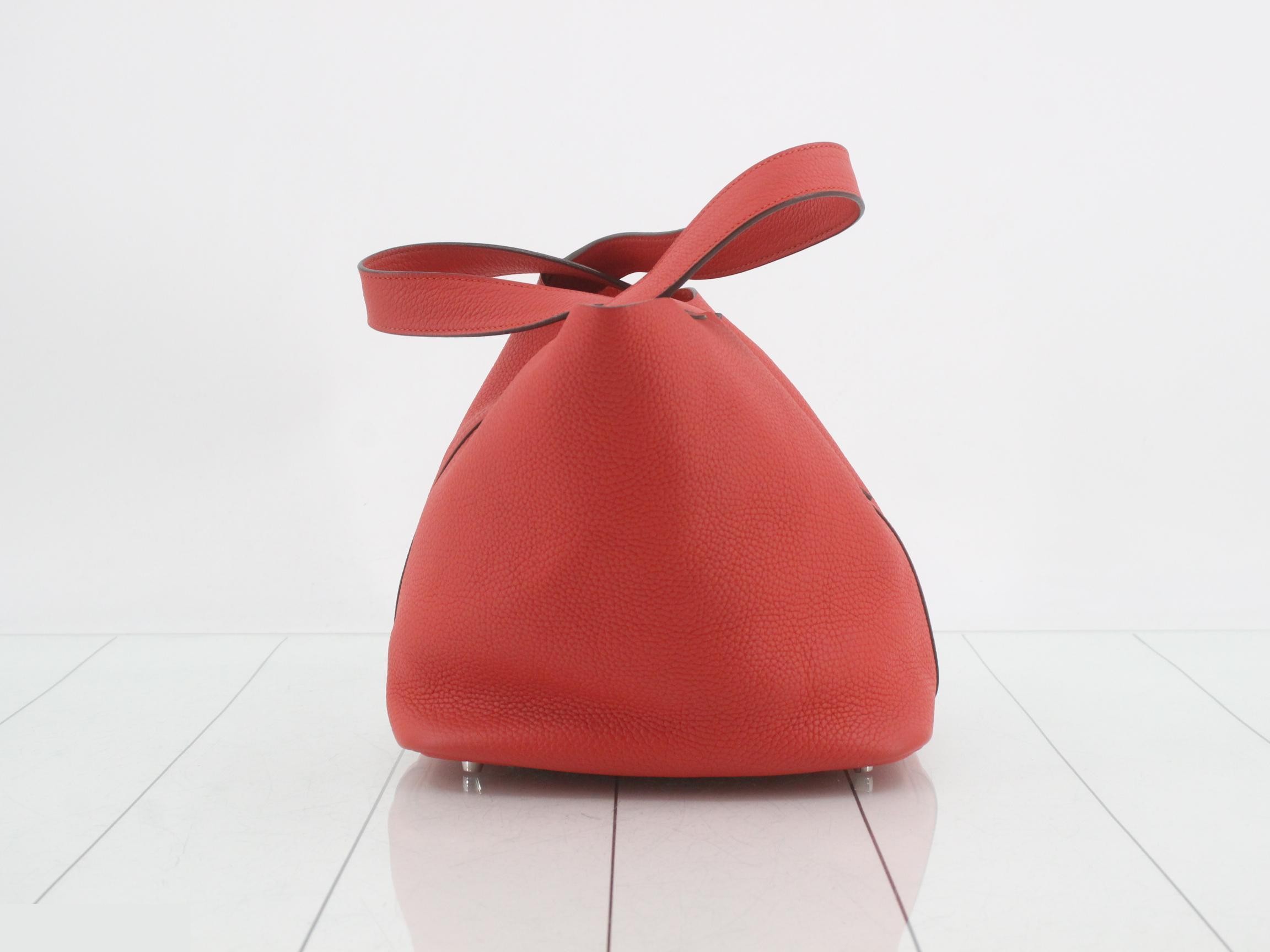 Picotin Lock MM Rouge Casaque — view 4
