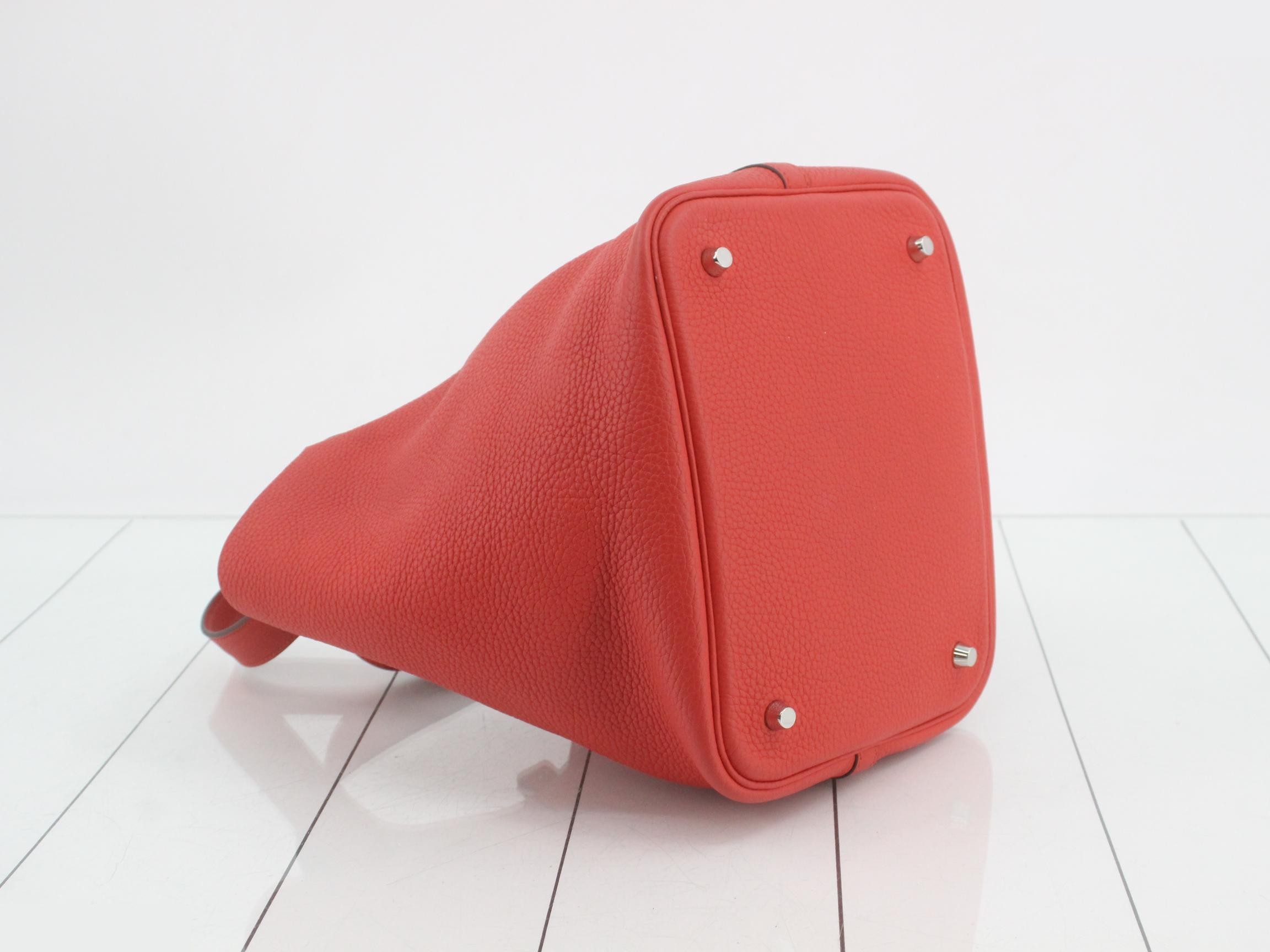 Picotin Lock MM Rouge Casaque — view 5