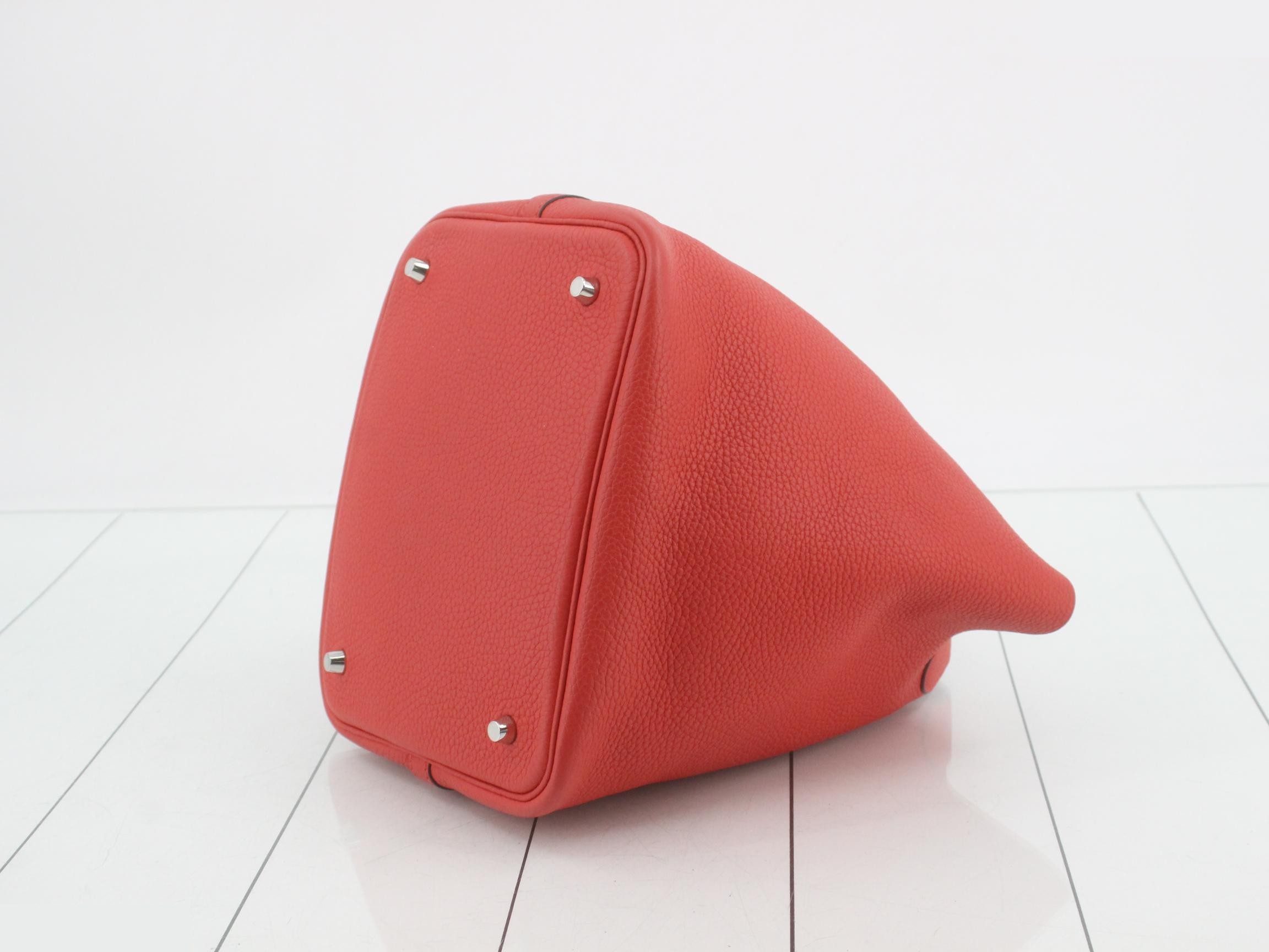 Picotin Lock MM Rouge Casaque — view 6