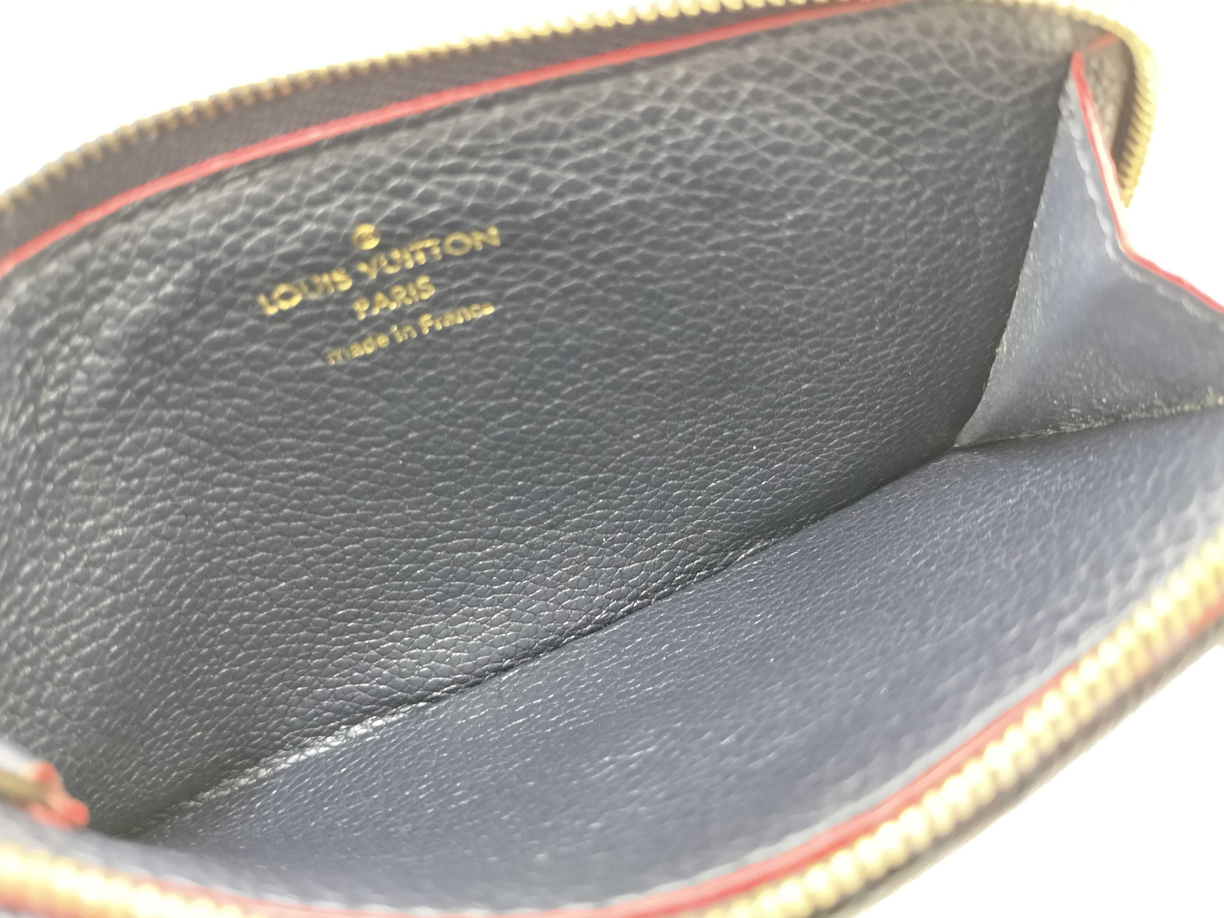 Monogram Empreinte Louis Vuitton Monogram Empreinte Portecart Recto Verso Marine Rouge M69420 IC card detected, snap closure broken, coin case — view 11