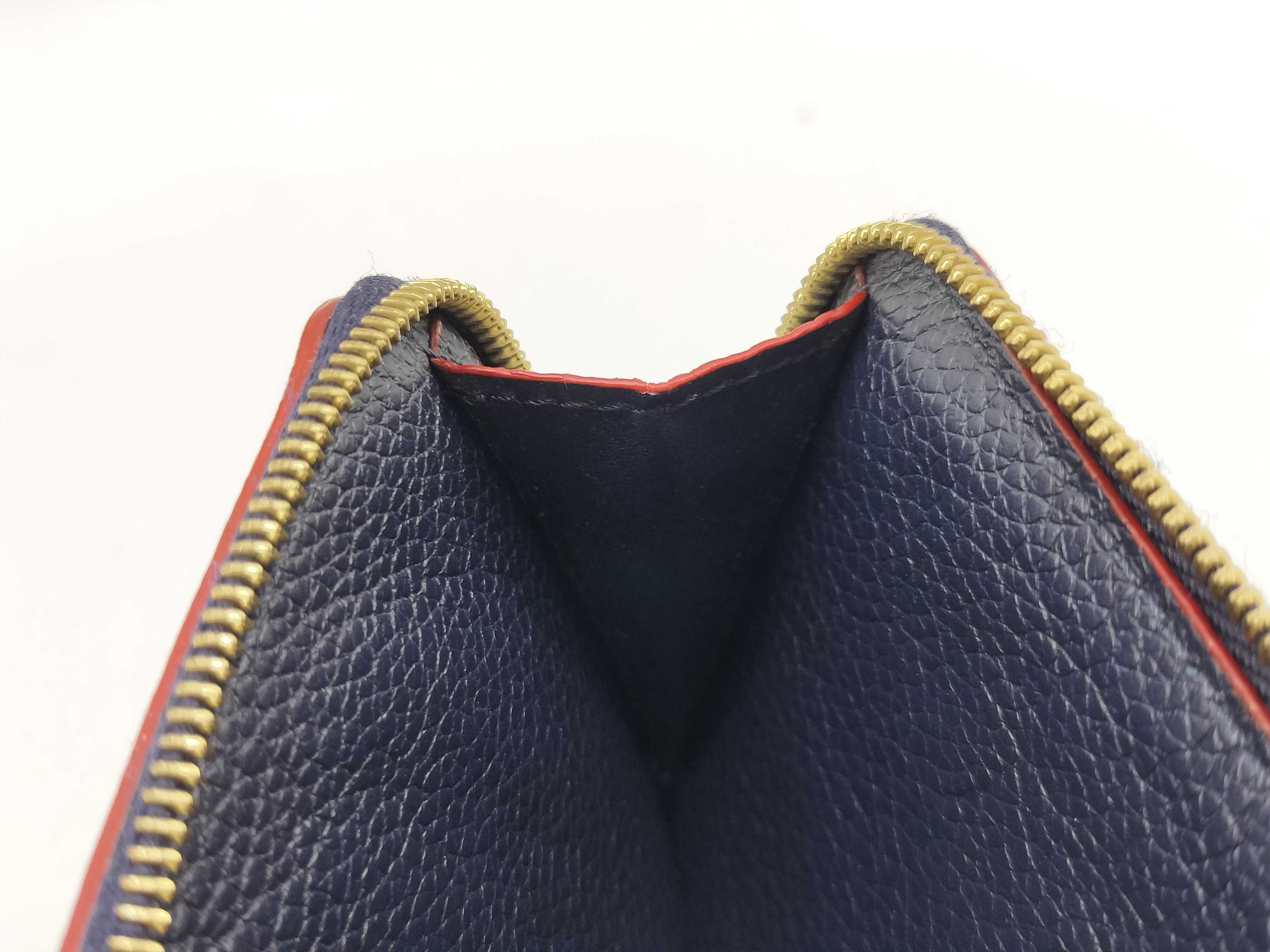 Monogram Empreinte Louis Vuitton Monogram Empreinte Portecart Recto Verso Marine Rouge M69420 IC card detected, snap closure broken, coin case — view 12