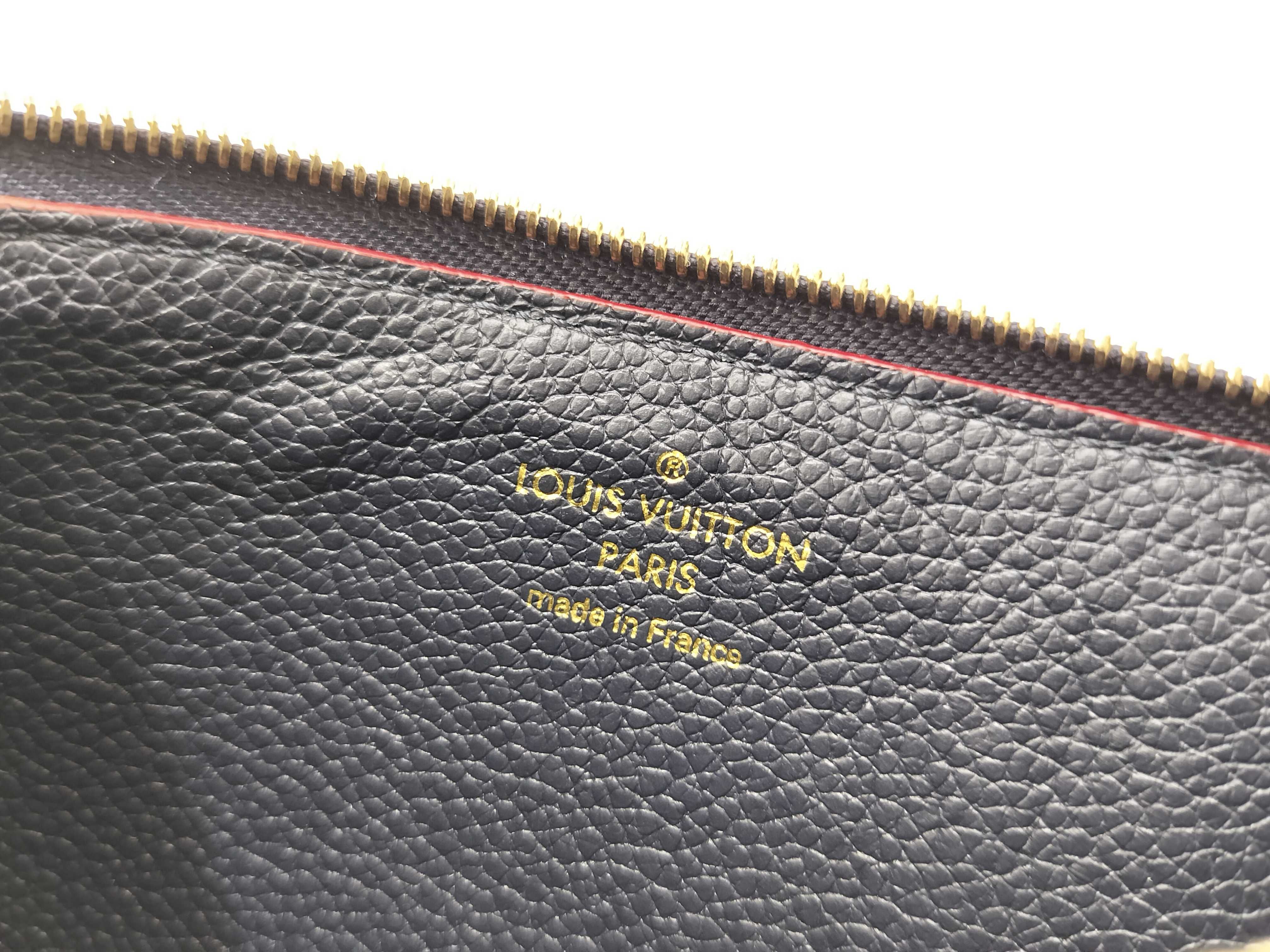 Monogram Empreinte Louis Vuitton Monogram Empreinte Portecart Recto Verso Marine Rouge M69420 IC card detected, snap closure broken, coin case — view 13